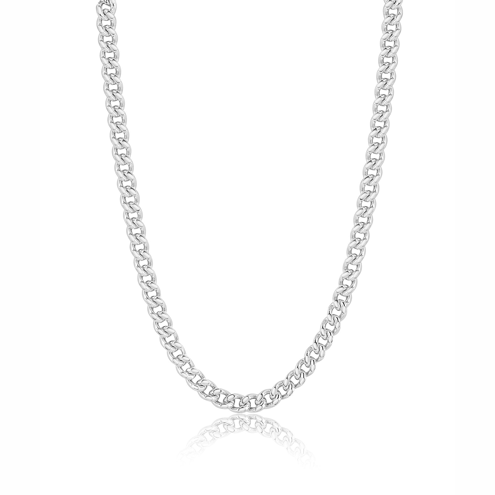 20" Sterling Silver Filed Curb Chain