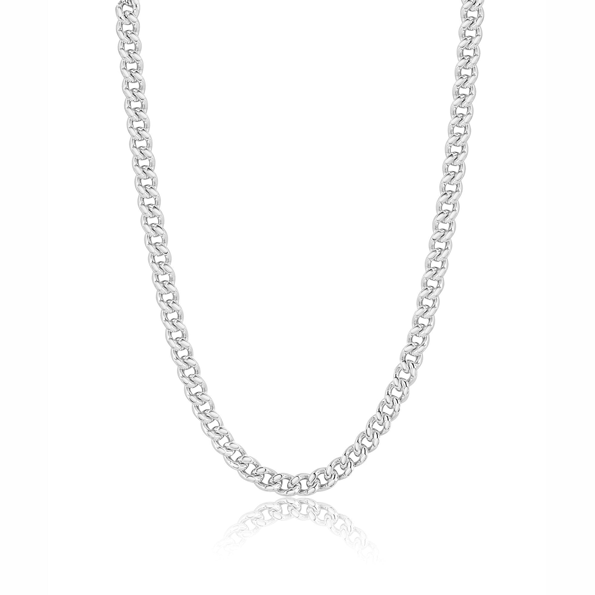20" Sterling Silver Filed Curb Chain