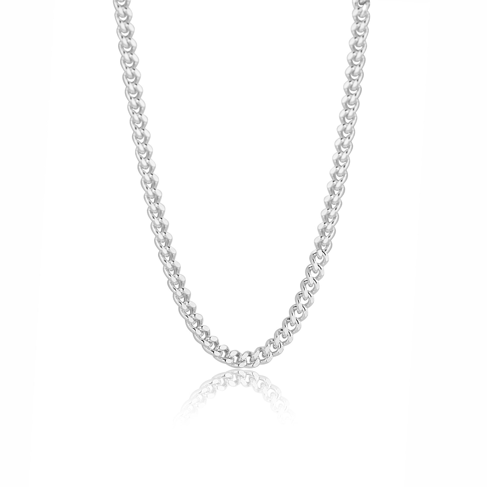 20" Sterling Silver Filed Curb Chain