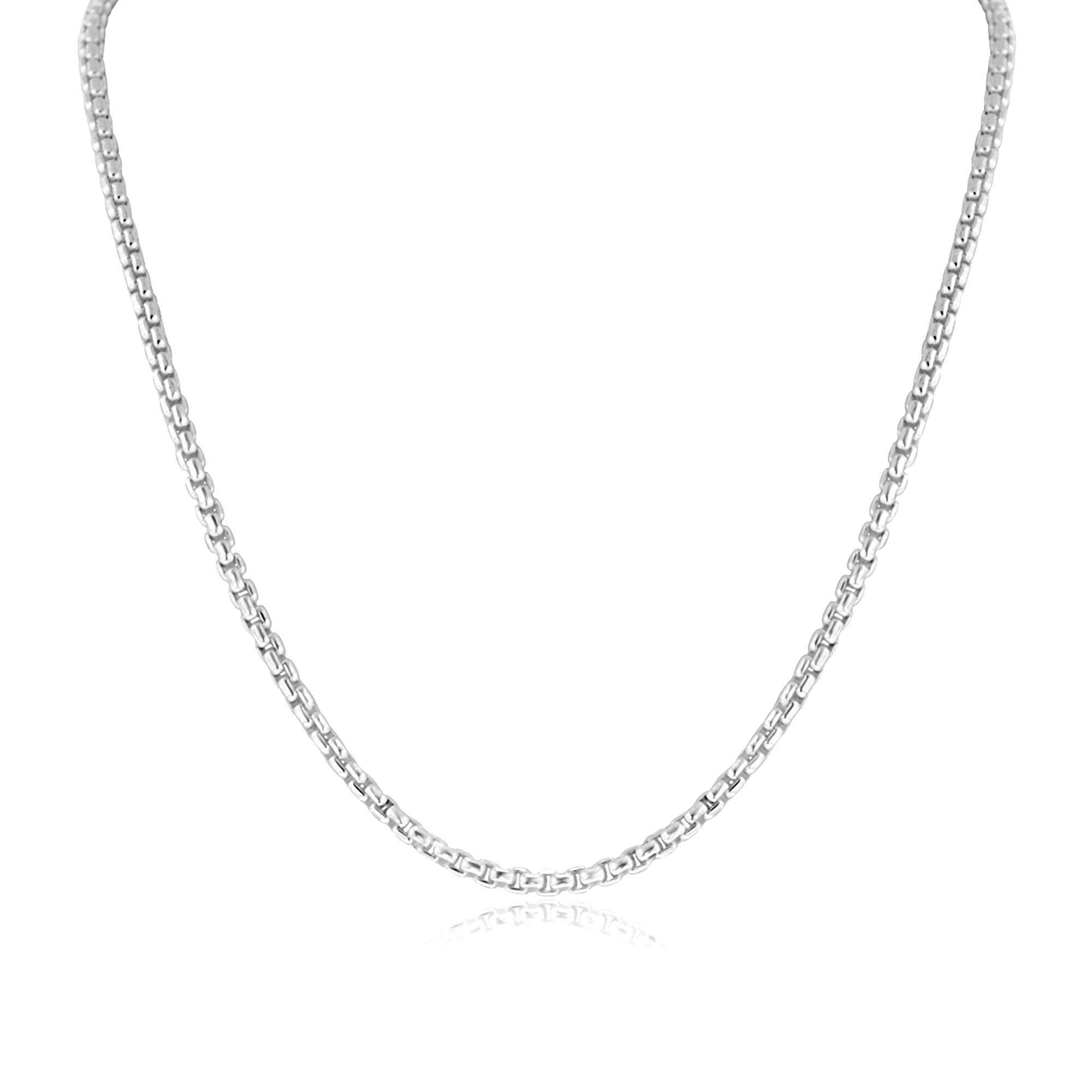 20" Sterling Silver Box Belcher Chain