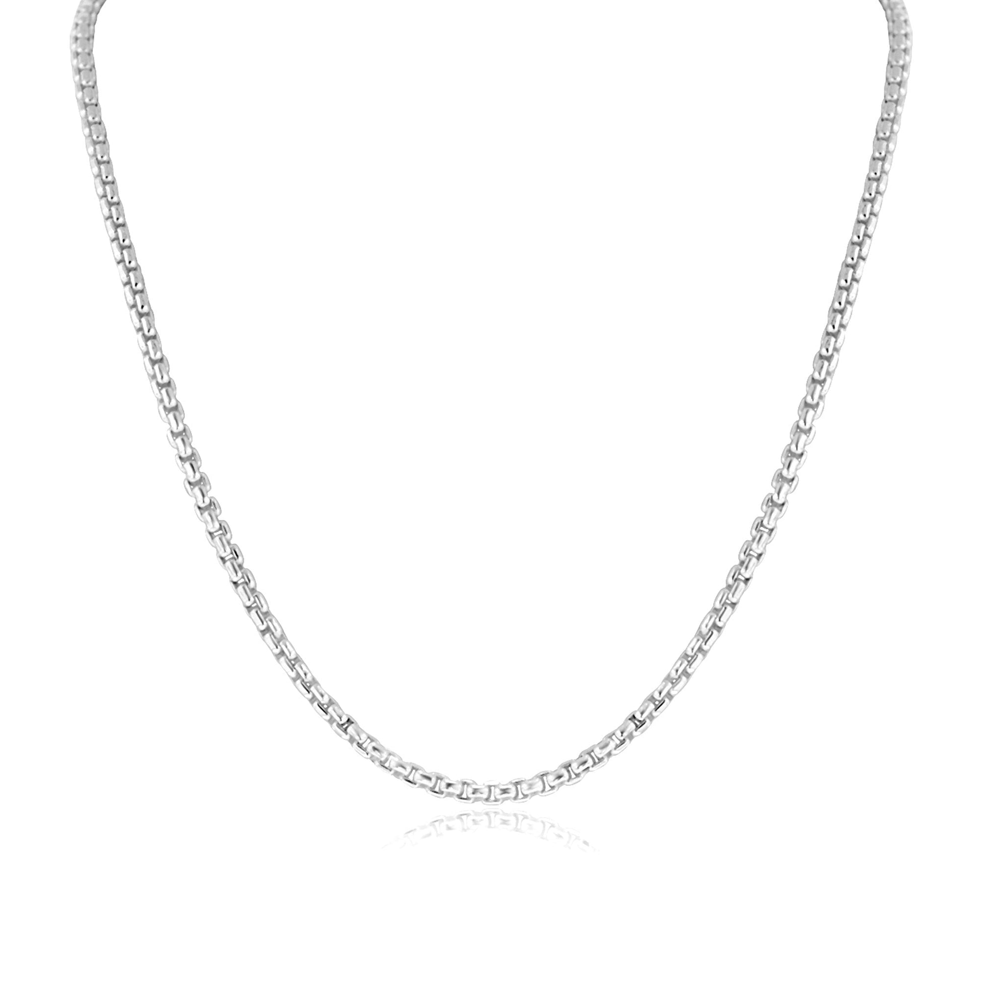20" Sterling Silver Box Belcher Chain