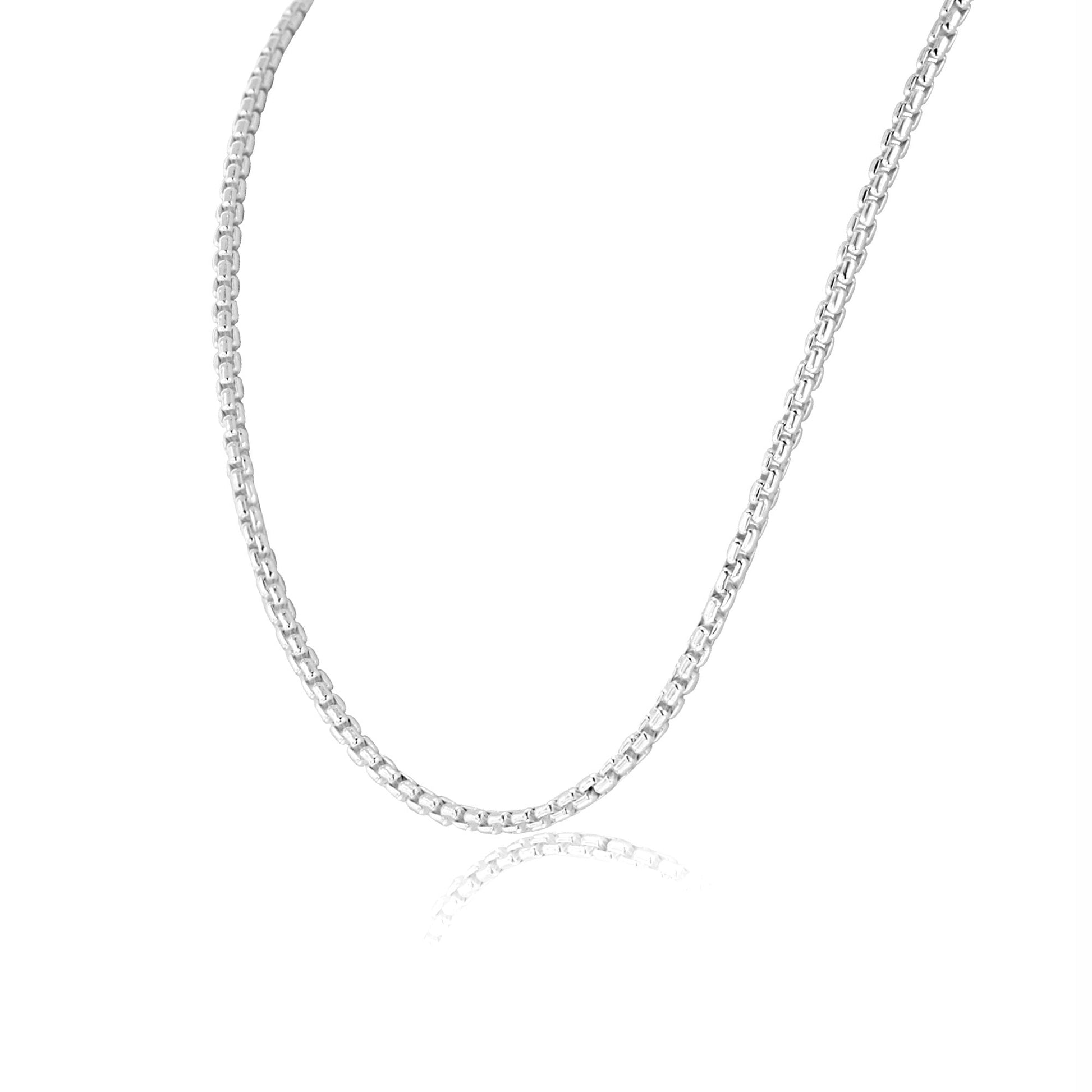 20" Sterling Silver Box Belcher Chain