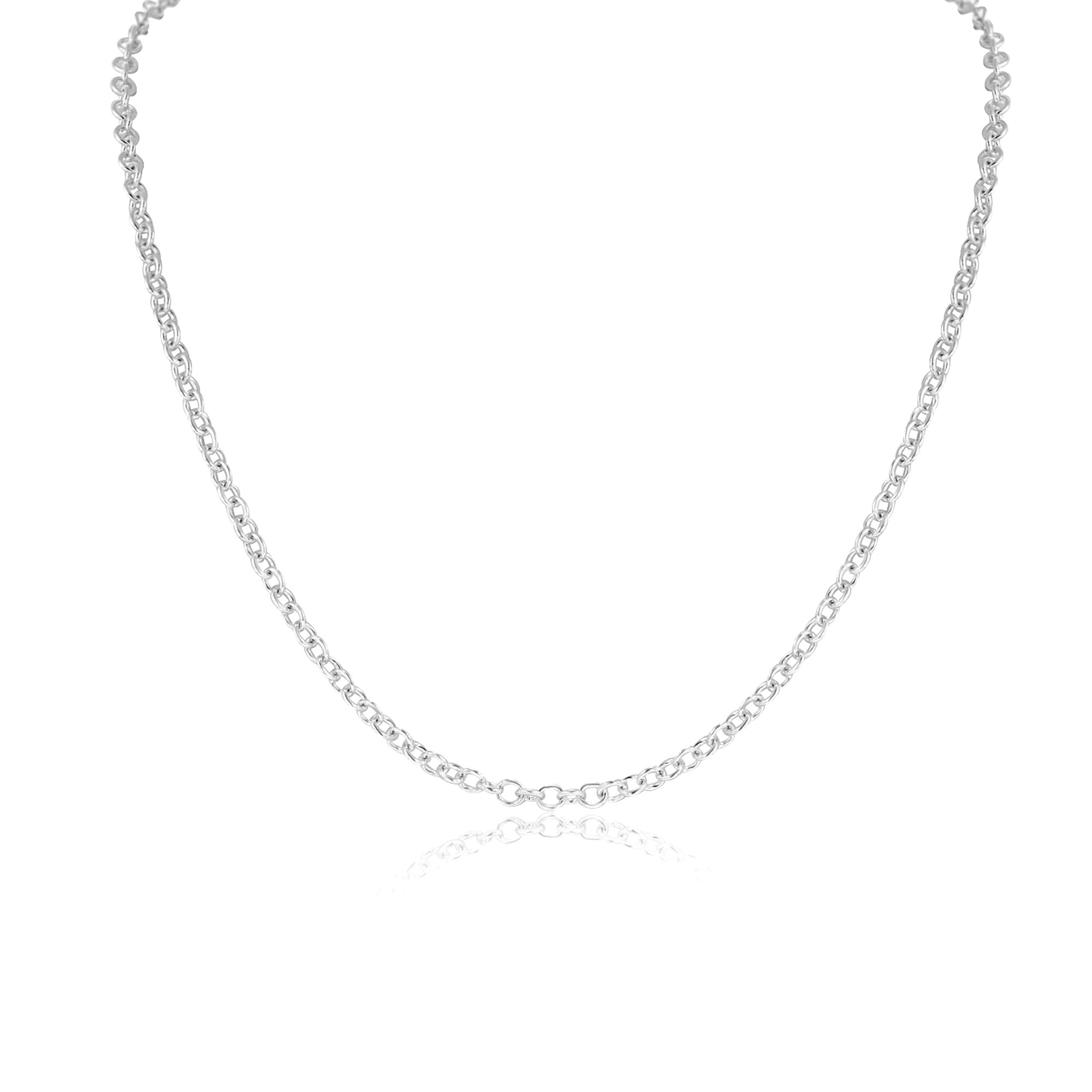 Silver 22" Open Trace Chain