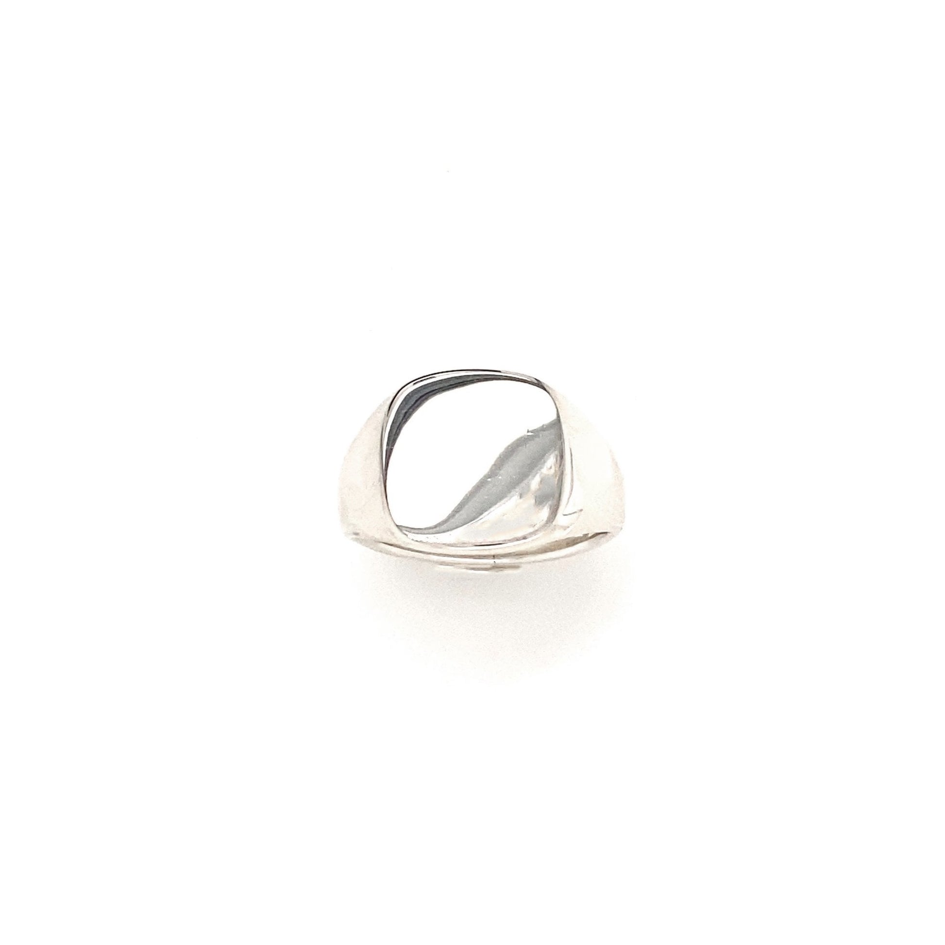 100% Recycled Silver Signet Ring