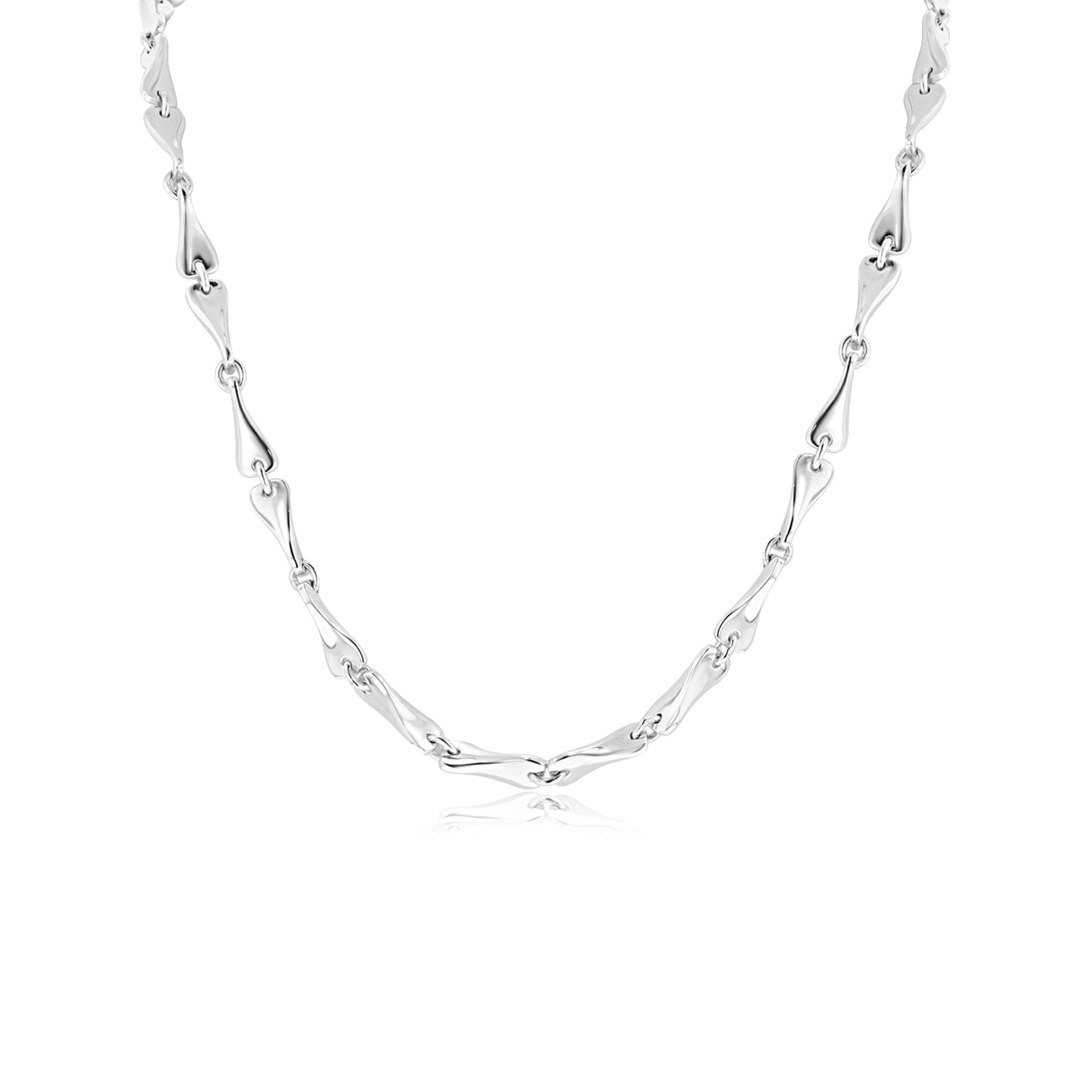 Unique Sterling Silver Humbug Necklace