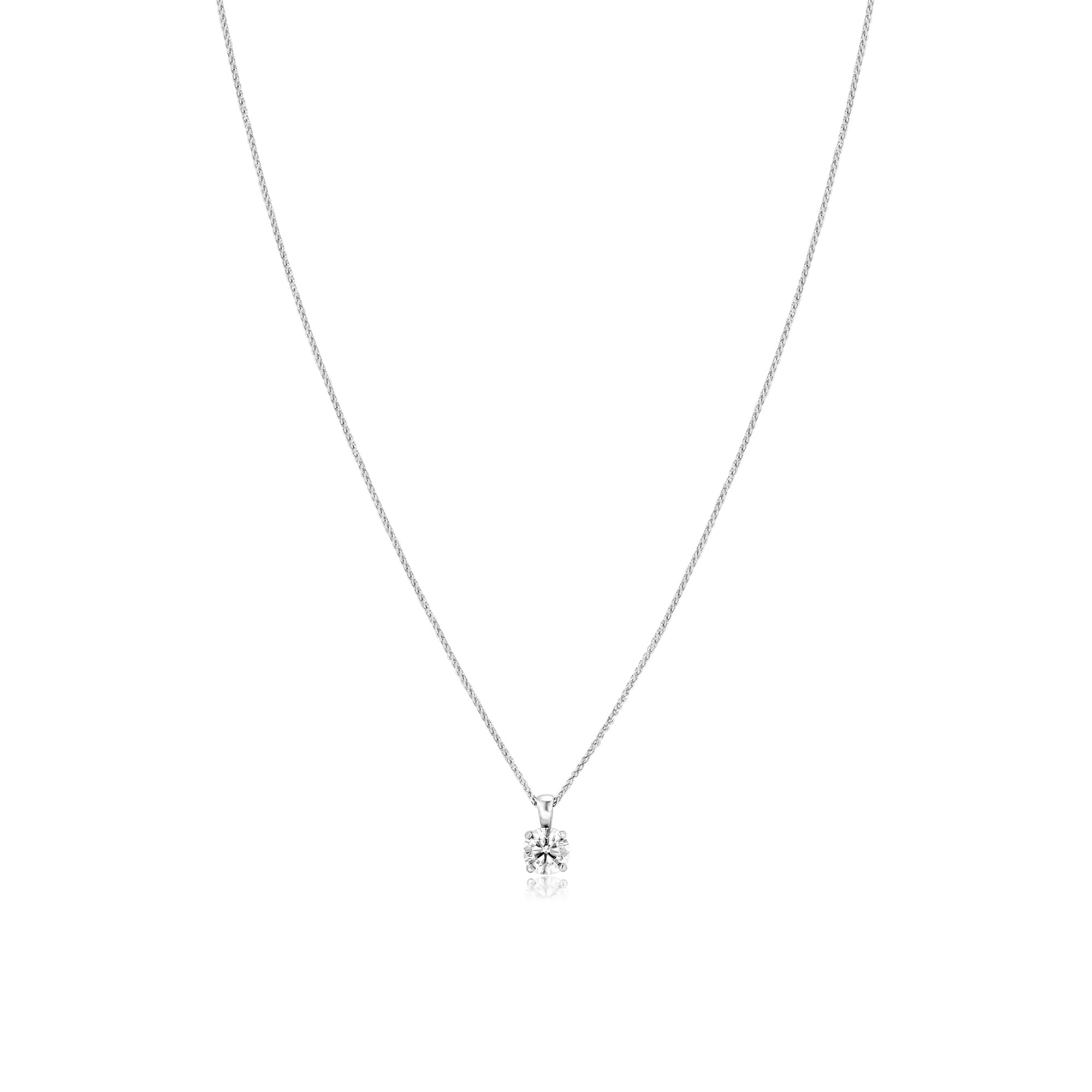 One Carat Diamond Necklace