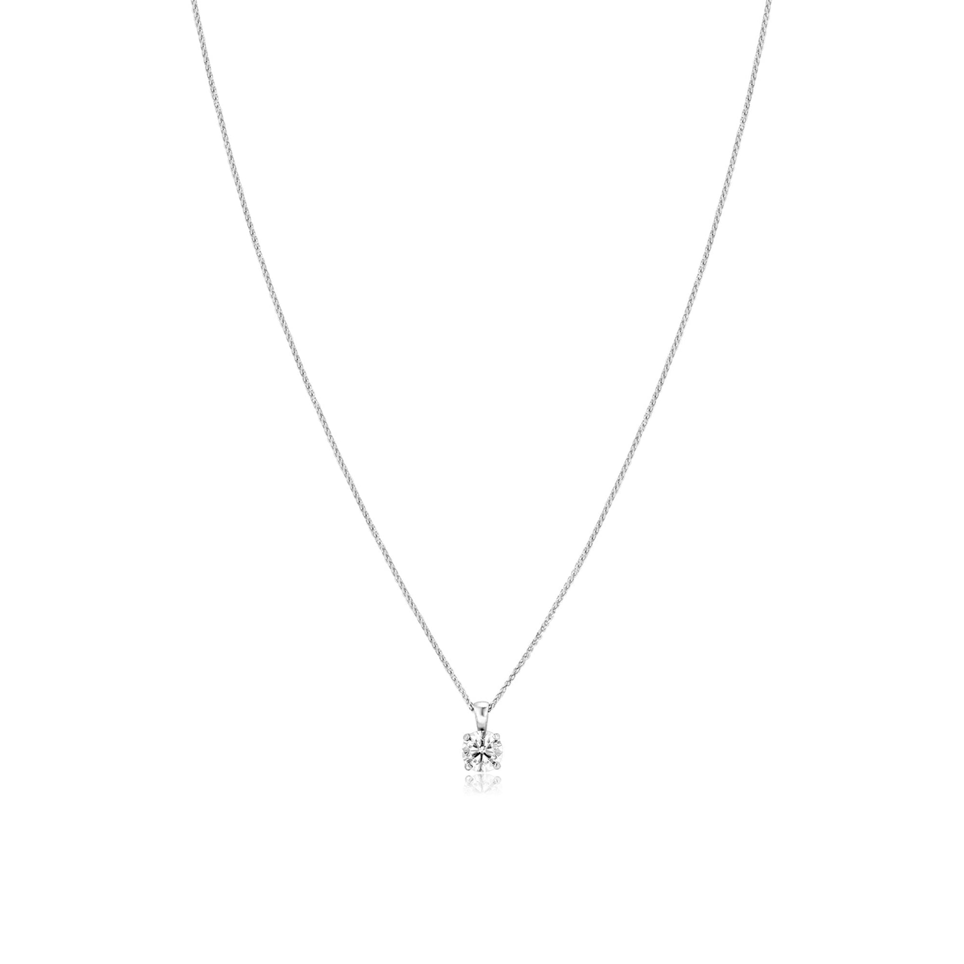 One Carat Diamond Necklace