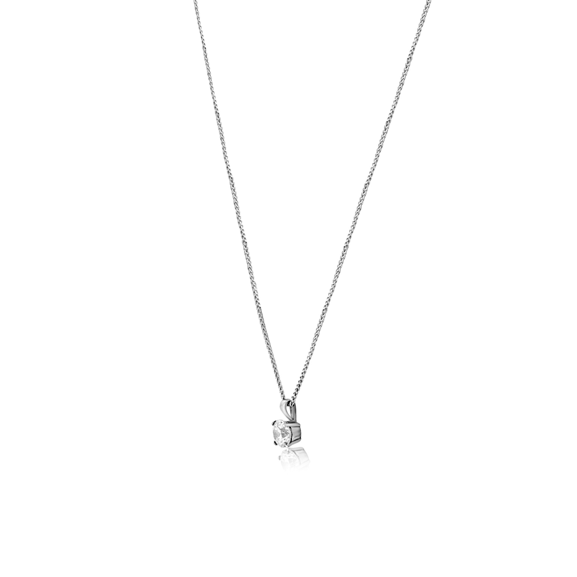 One Carat Diamond Necklace