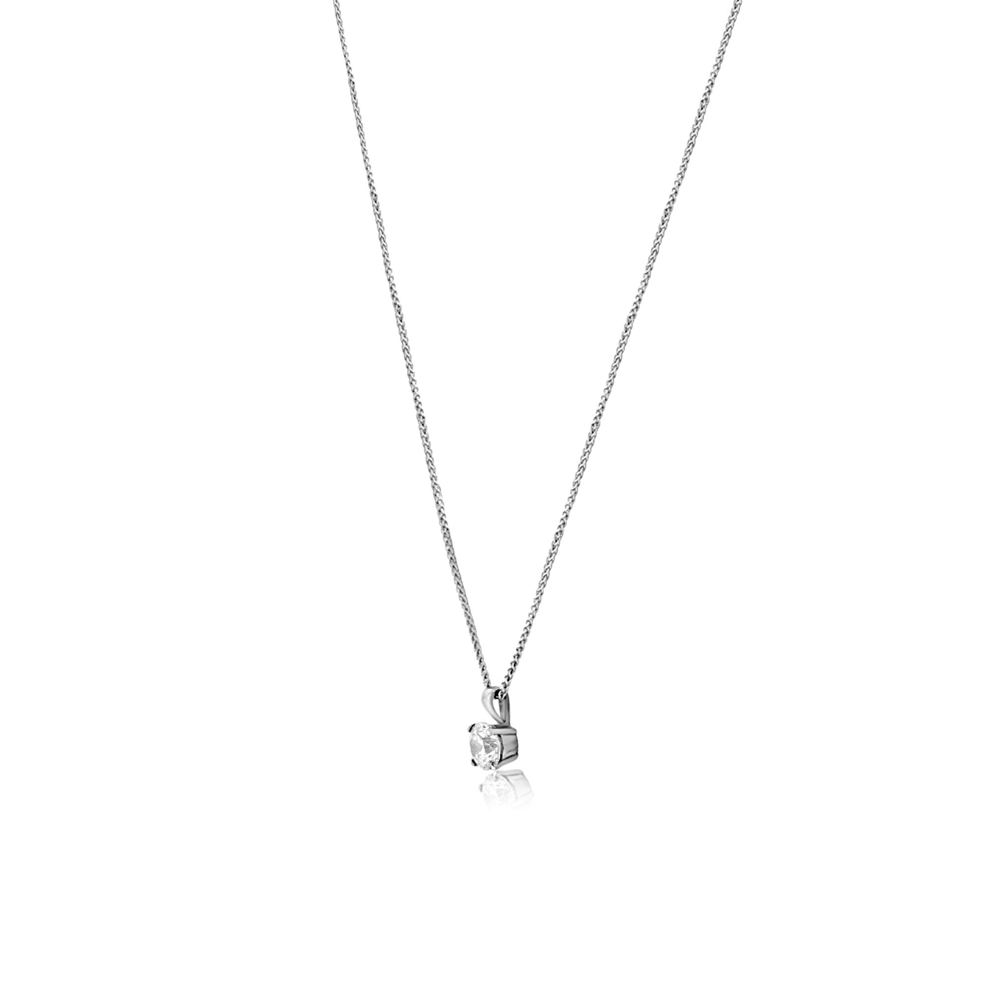 One Carat Diamond Necklace
