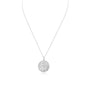 Sterling Silver Round St Christopher Pendant with 20" Chain