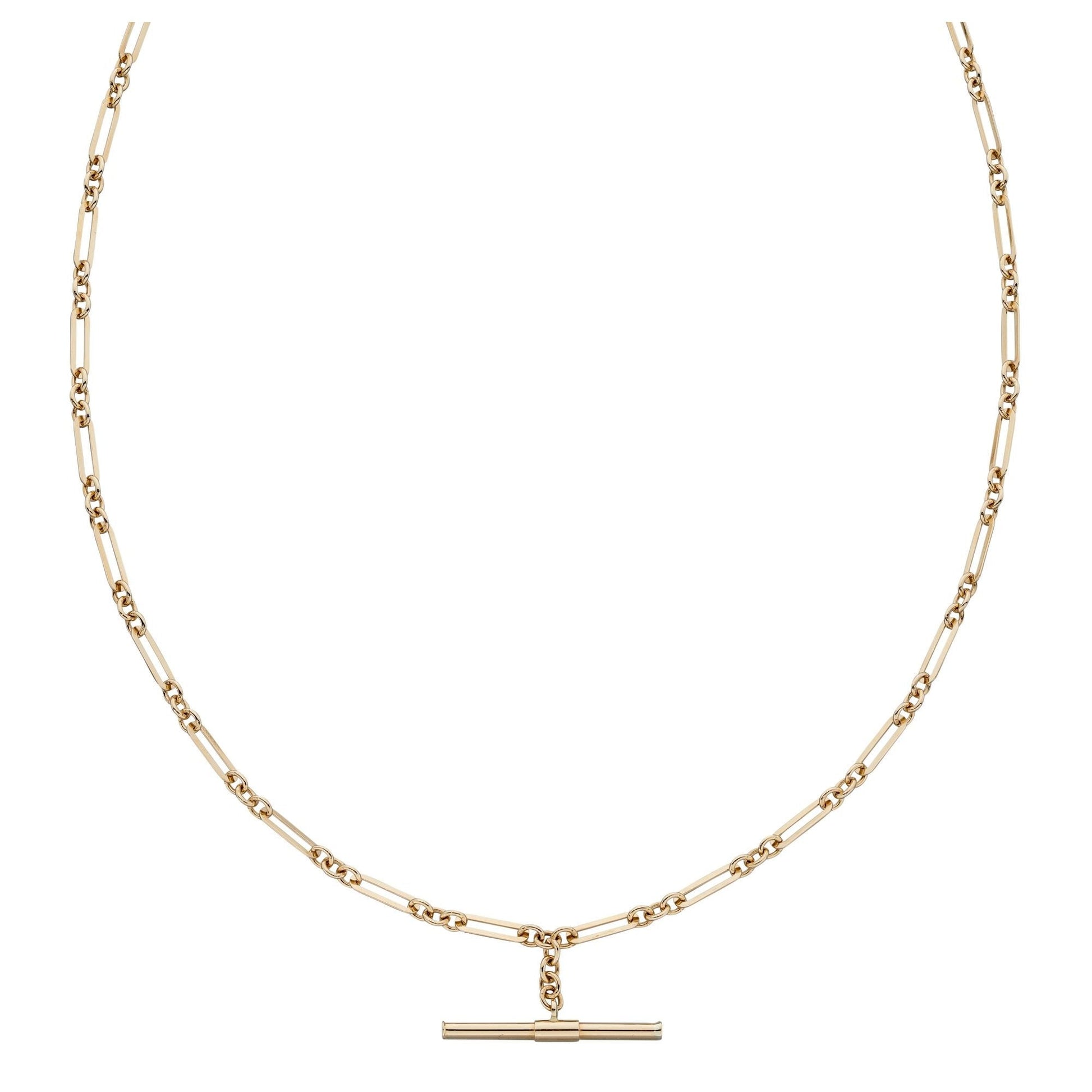 9ct Yellow Gold T-Bar Chain Necklet