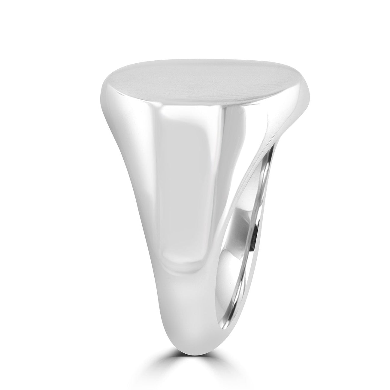 Silver Engravable Signet Ring (16mm x 13mm Oval)