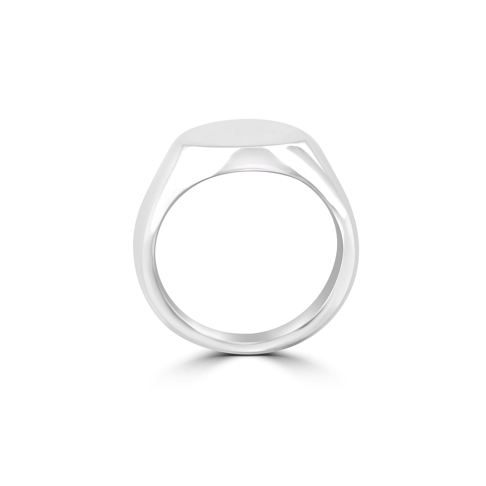 Silver Engravable Signet Ring (16mm x 13mm Oval)