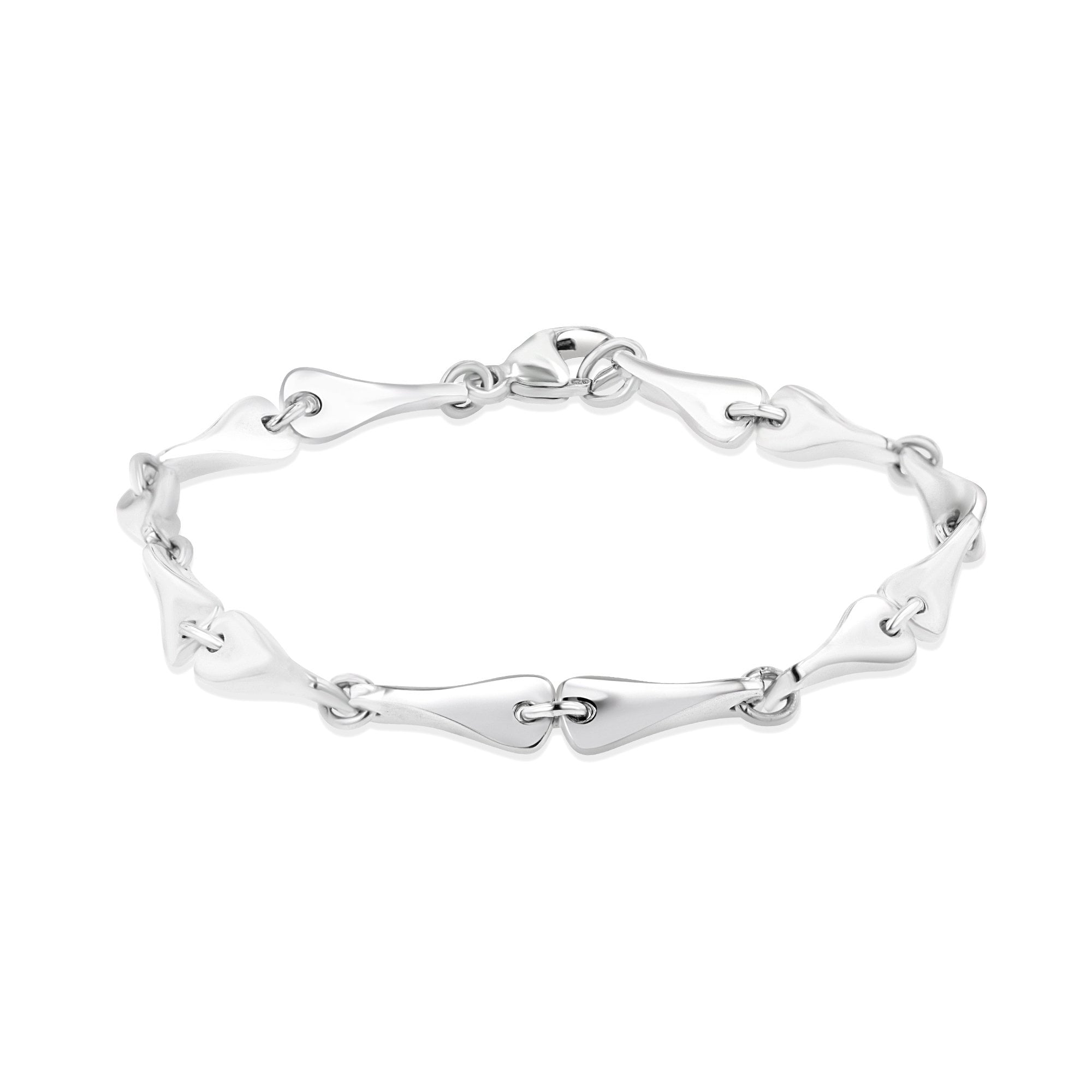 Avanti Silver Ladies Fancy Humbug Bracelet