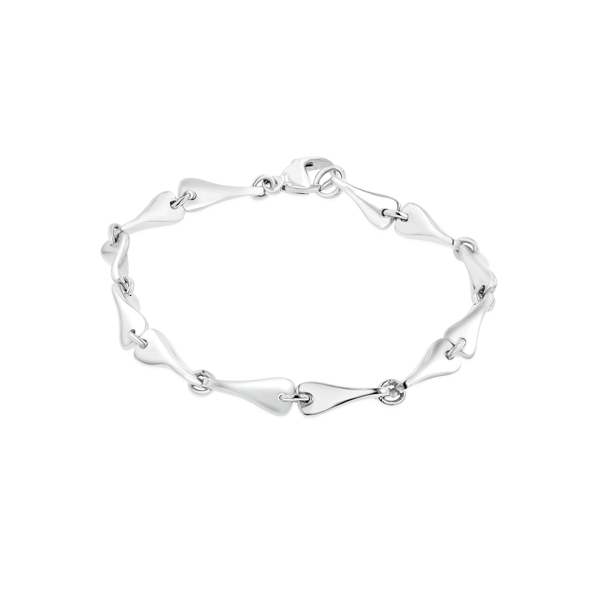Avanti Silver Ladies Fancy Humbug Bracelet