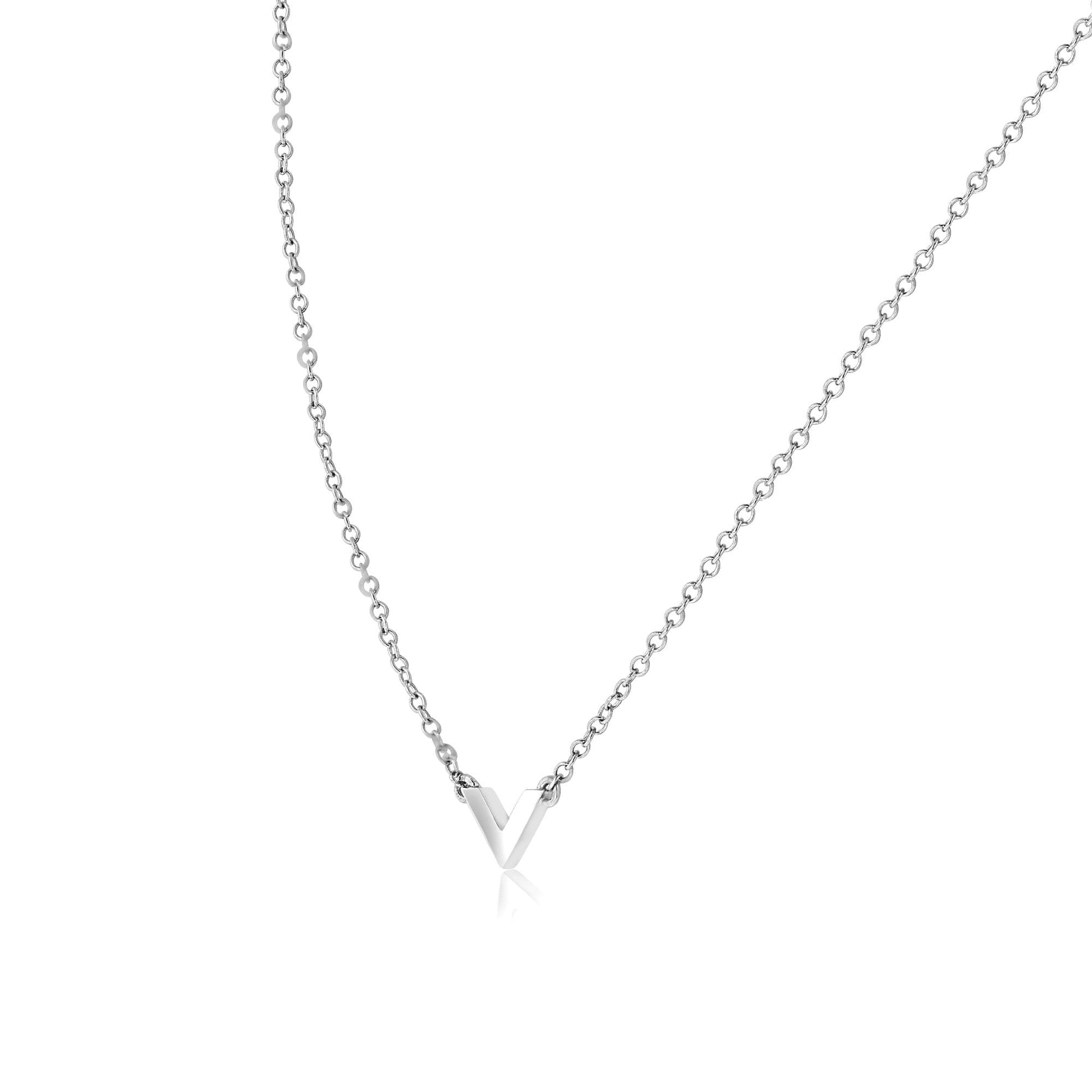 Avanti Design Silver 'V' Necklace