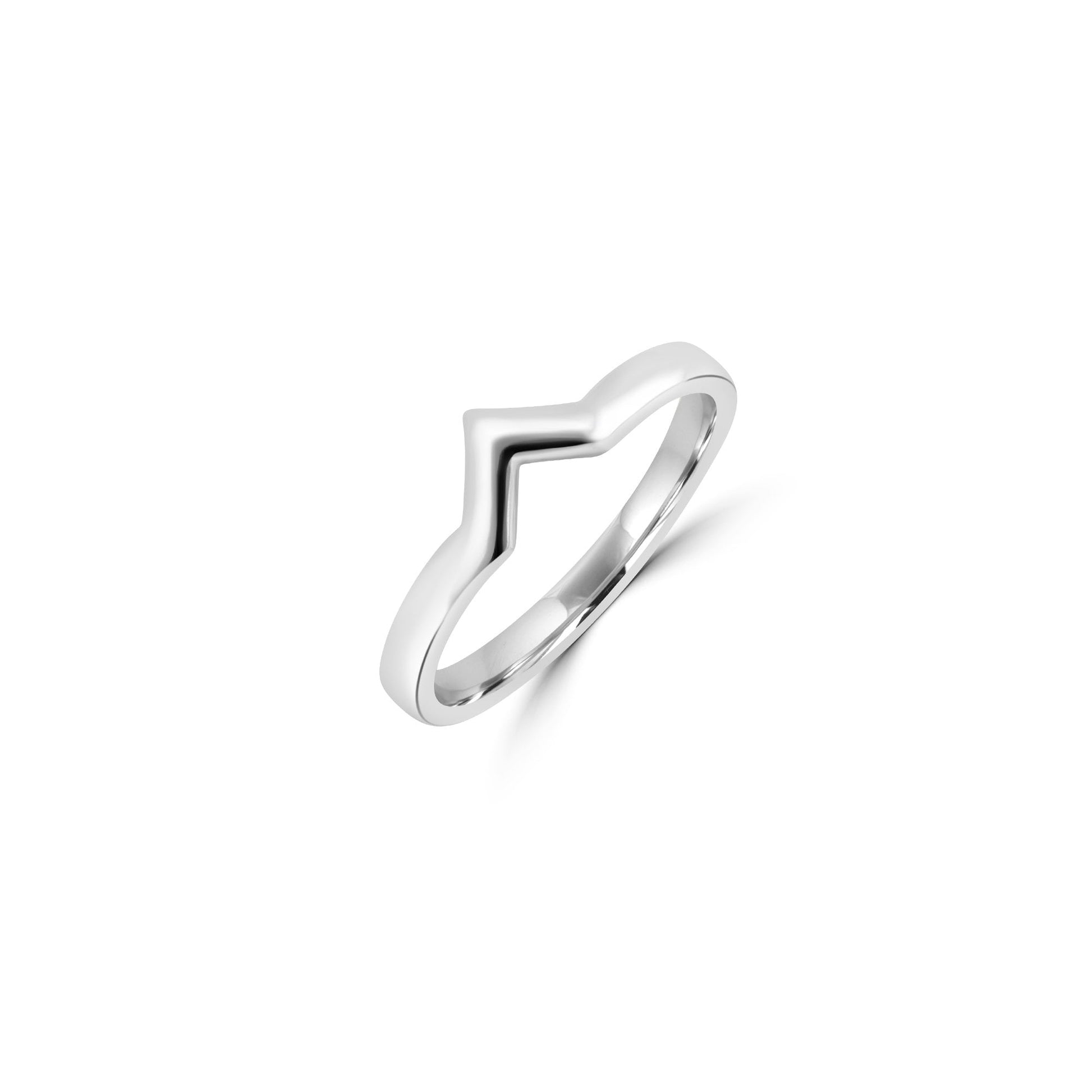 Sterling Silver 'V' Shape Ring