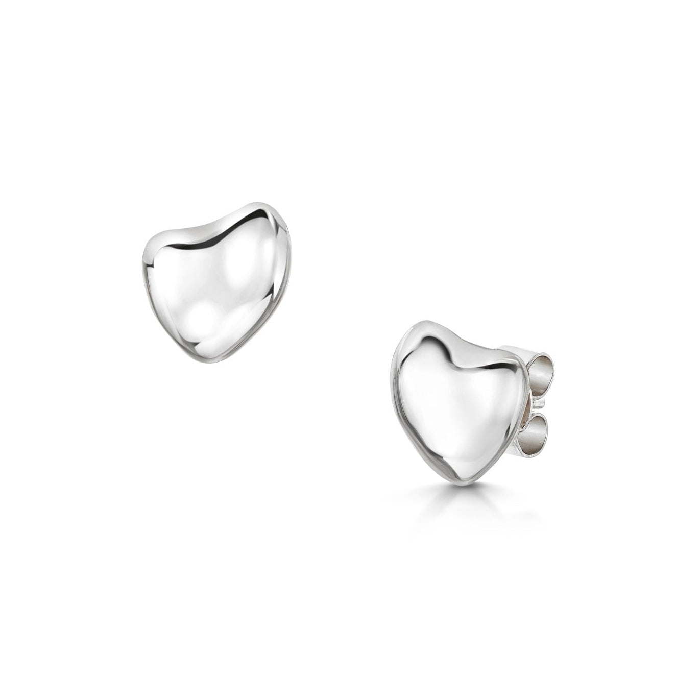 Sterling Silver Pebble Stud Earrings