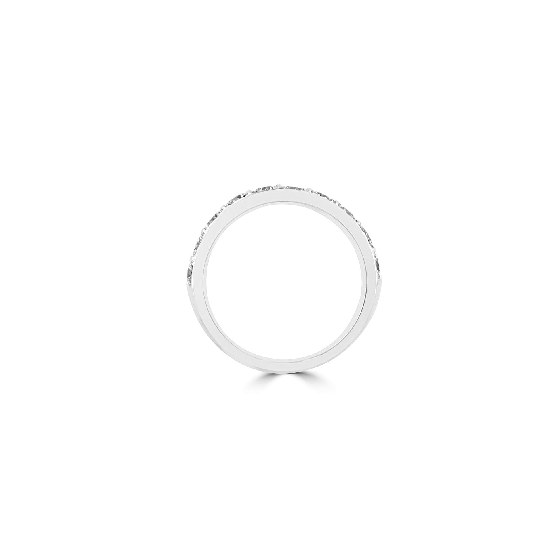 Platinum Ten Stone 0.74ct Diamond Band Ring