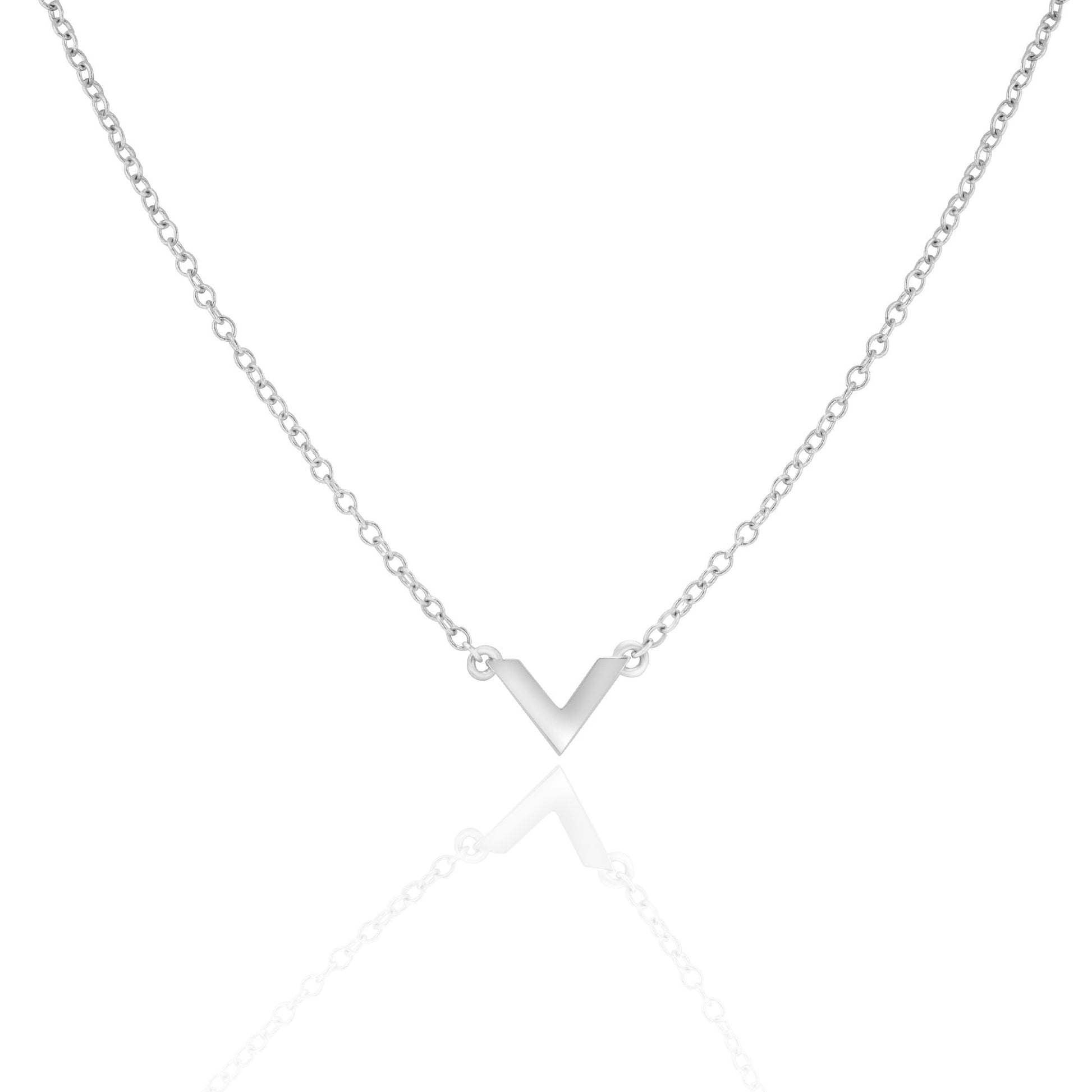 Avanti Design Silver 'V' Necklace