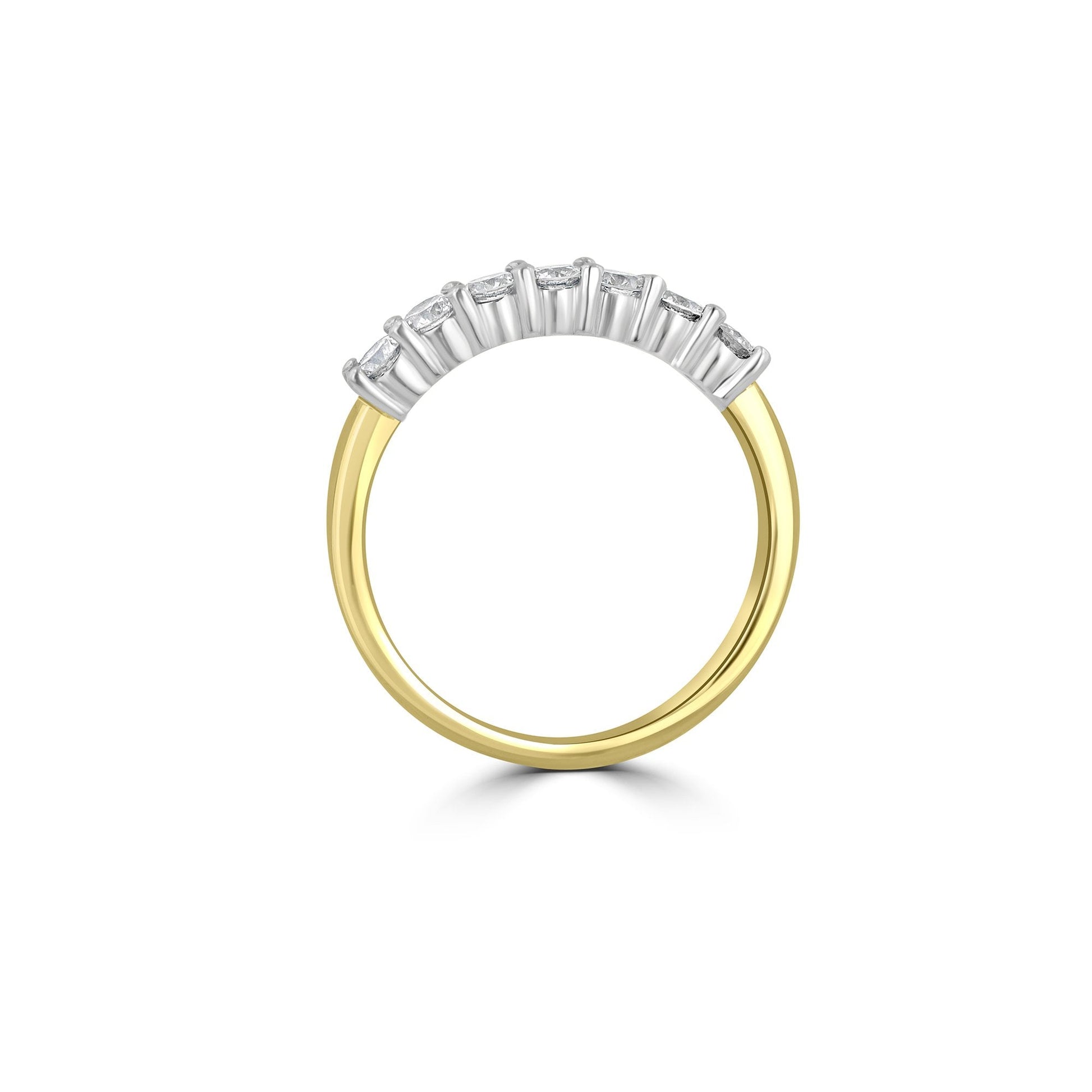 18ct Gold Seven Stone Eternity Ring 0.42ct Total