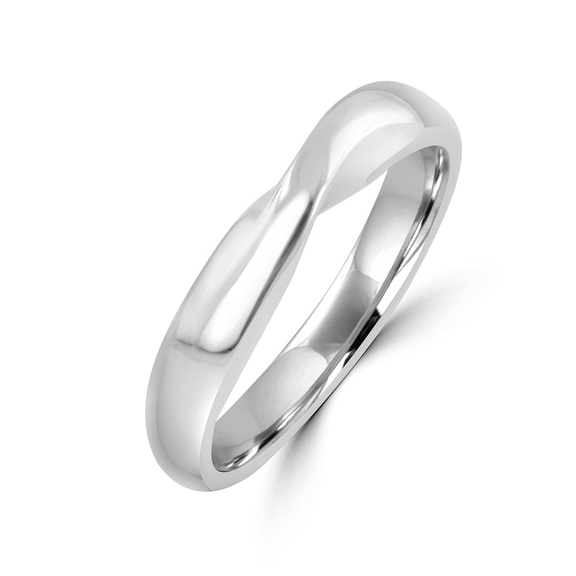 Sterling Silver Twist Top Band Ring