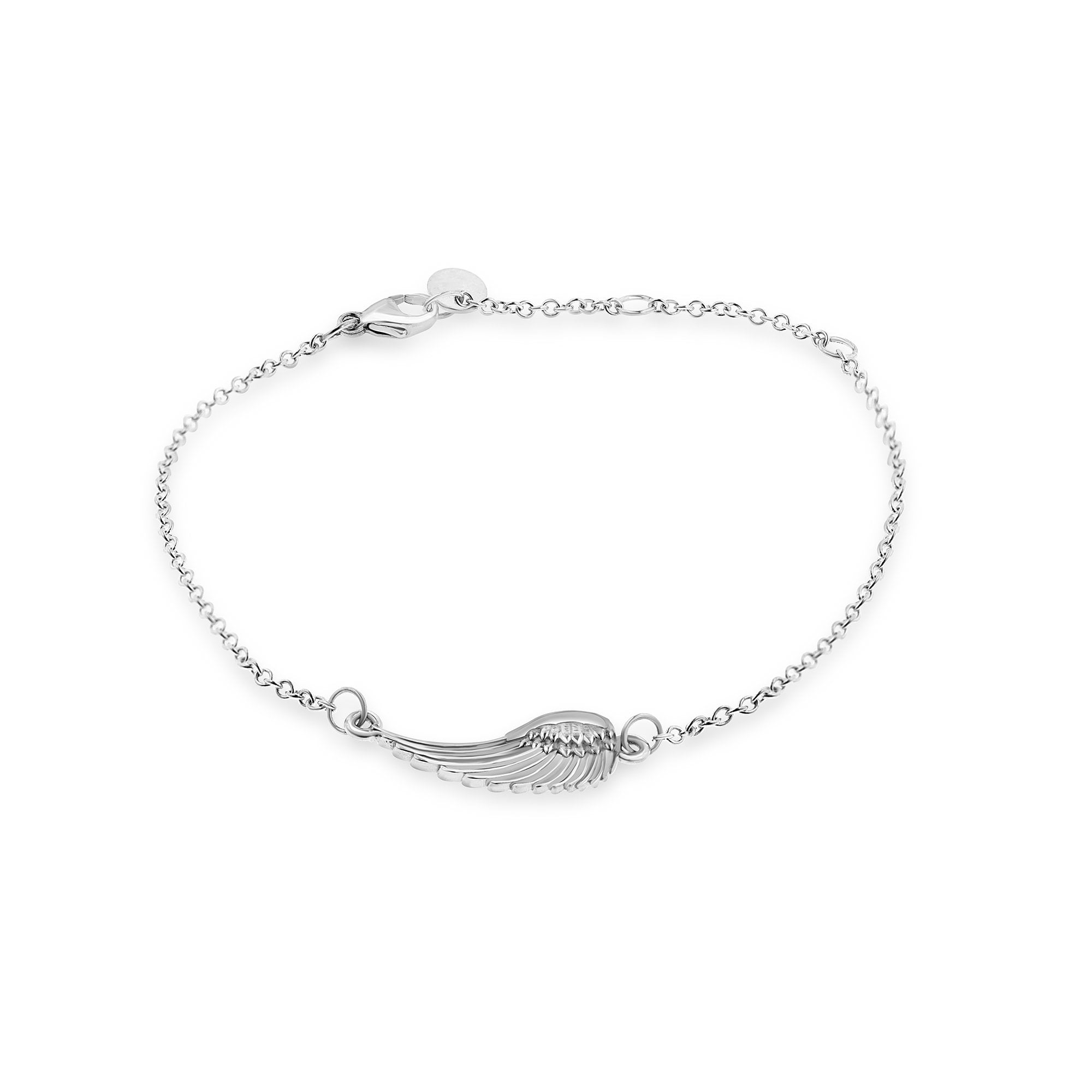 Sterling Silver Feather Bracelet
