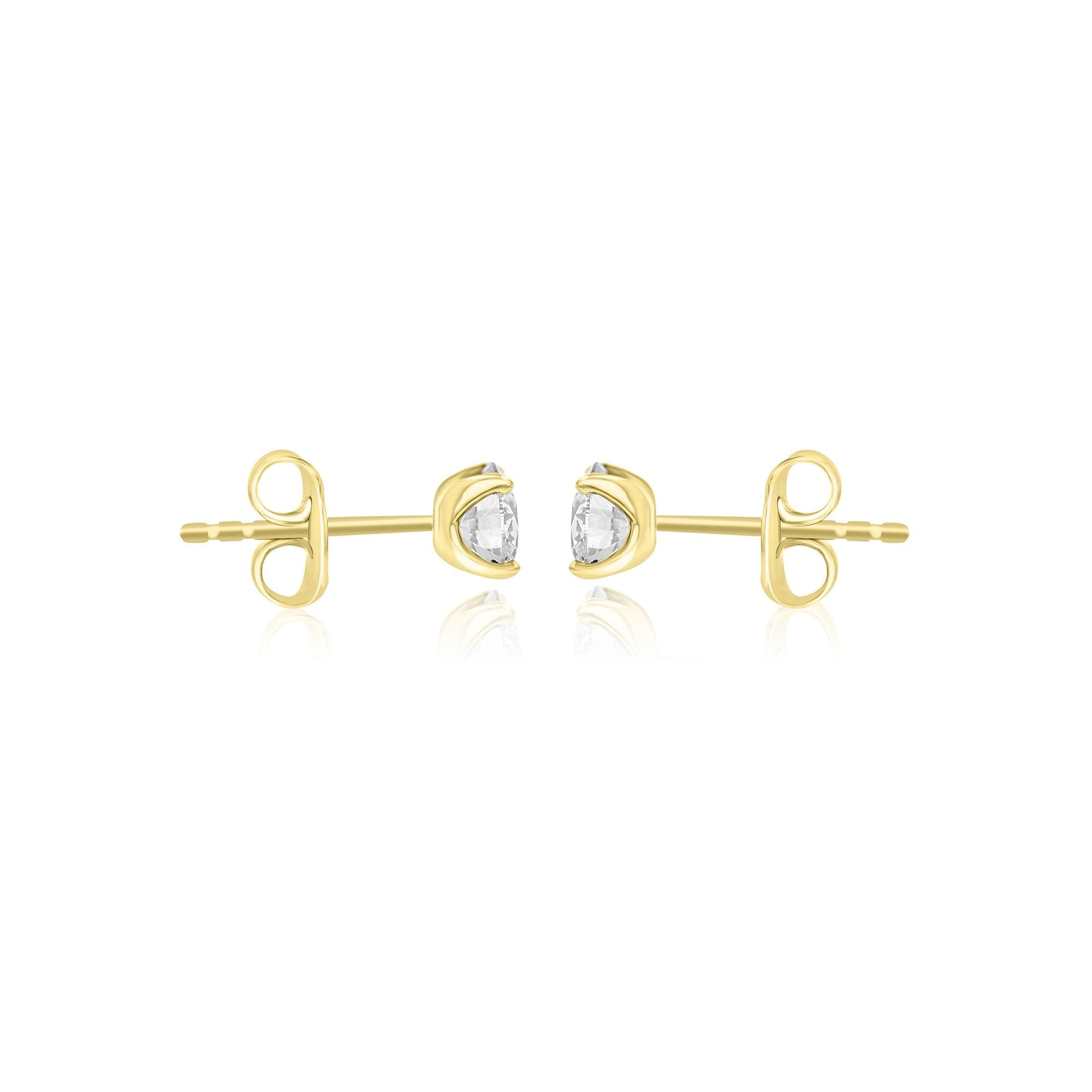 18ct Yellow Gold 1.09ct Lab Grown Diamond Stud Earrings