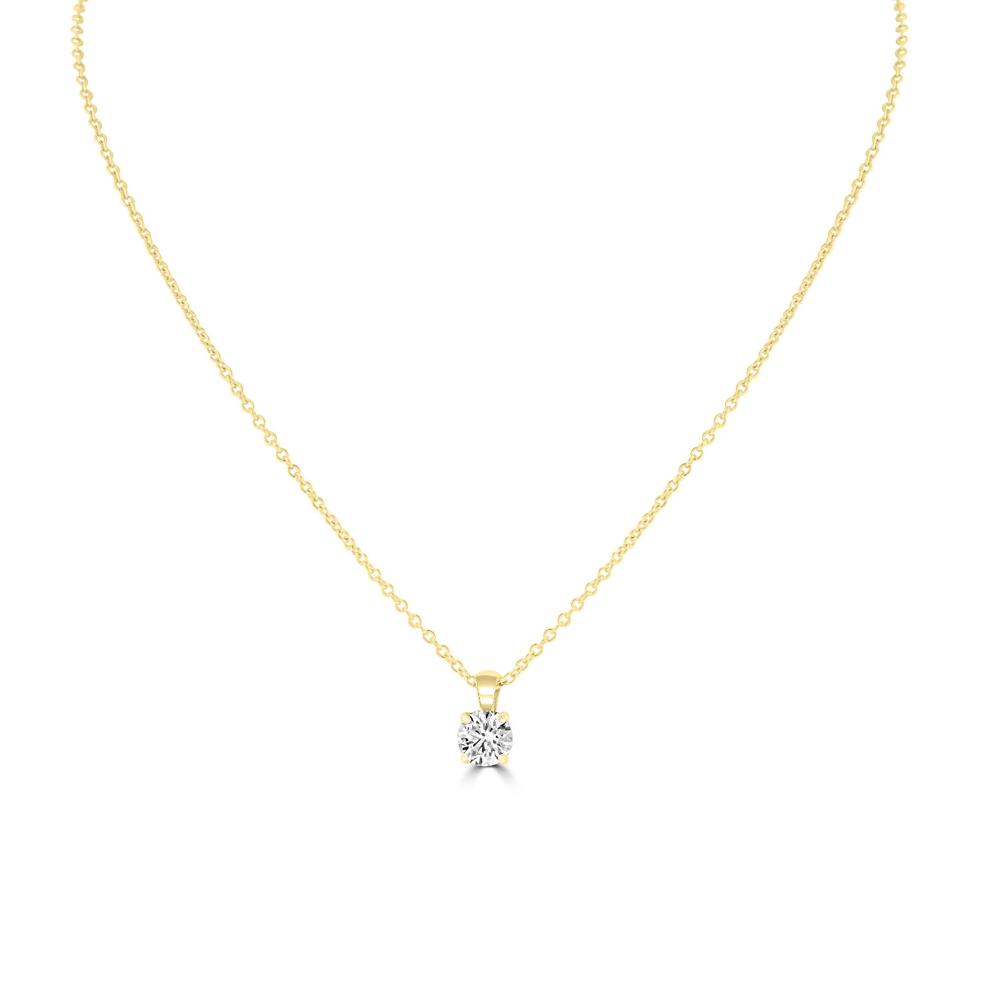 18ct Yellow Gold 0.55ct Lab Grown Diamond Necklace