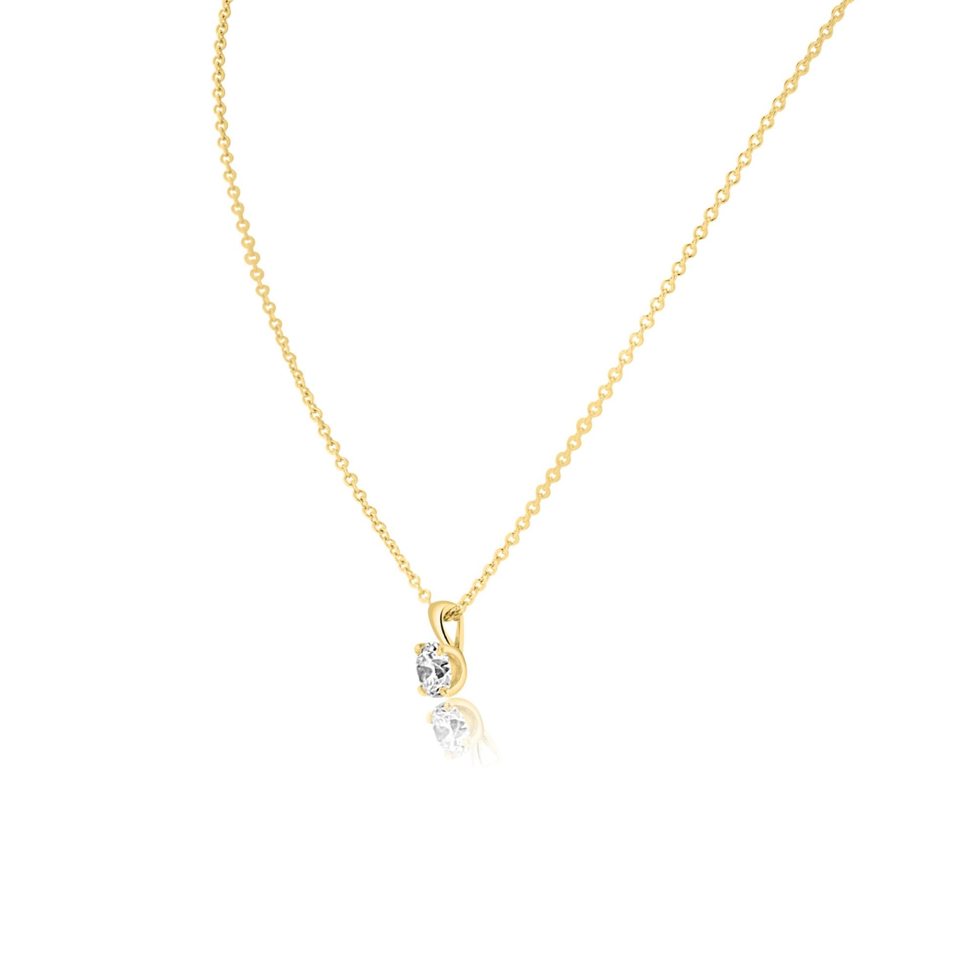 18ct Yellow Gold 0.55ct Lab Grown Diamond Necklace