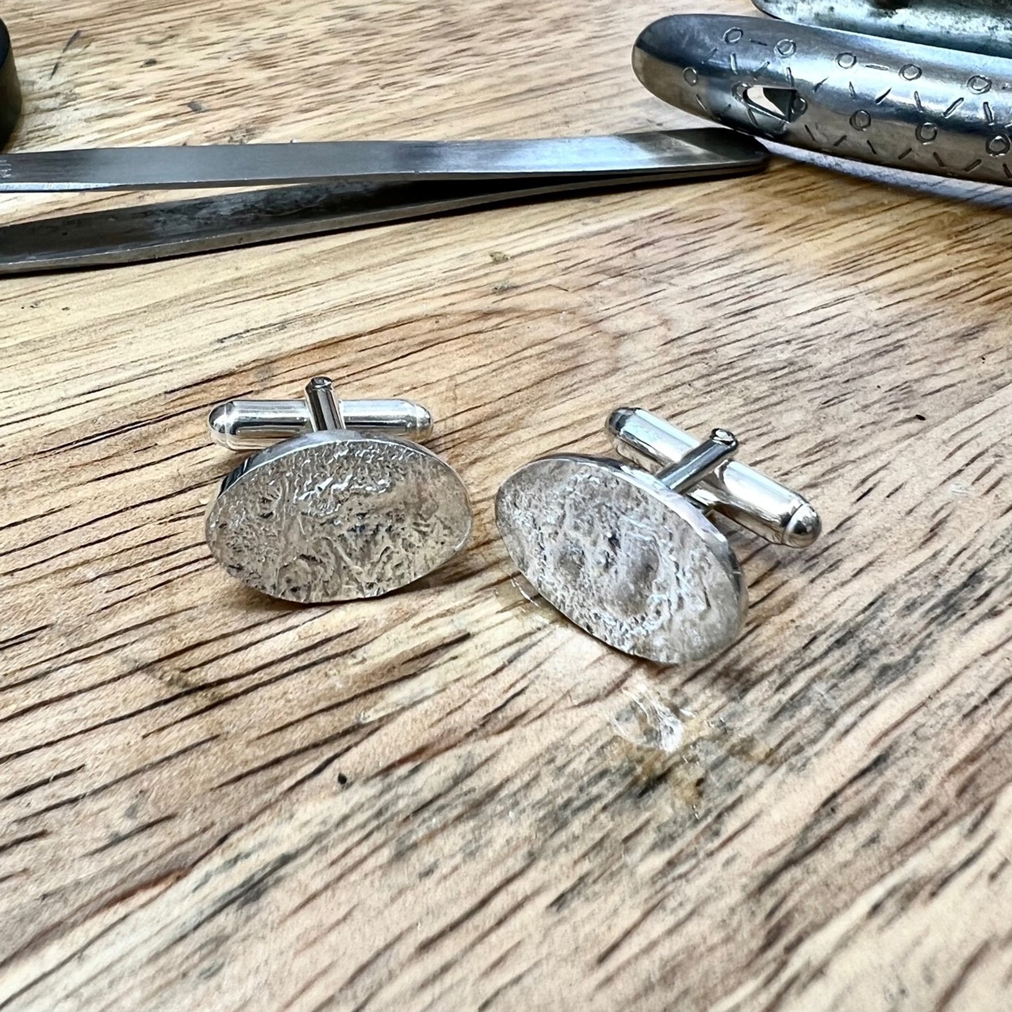 Lunar Sterling Silver Cufflinks