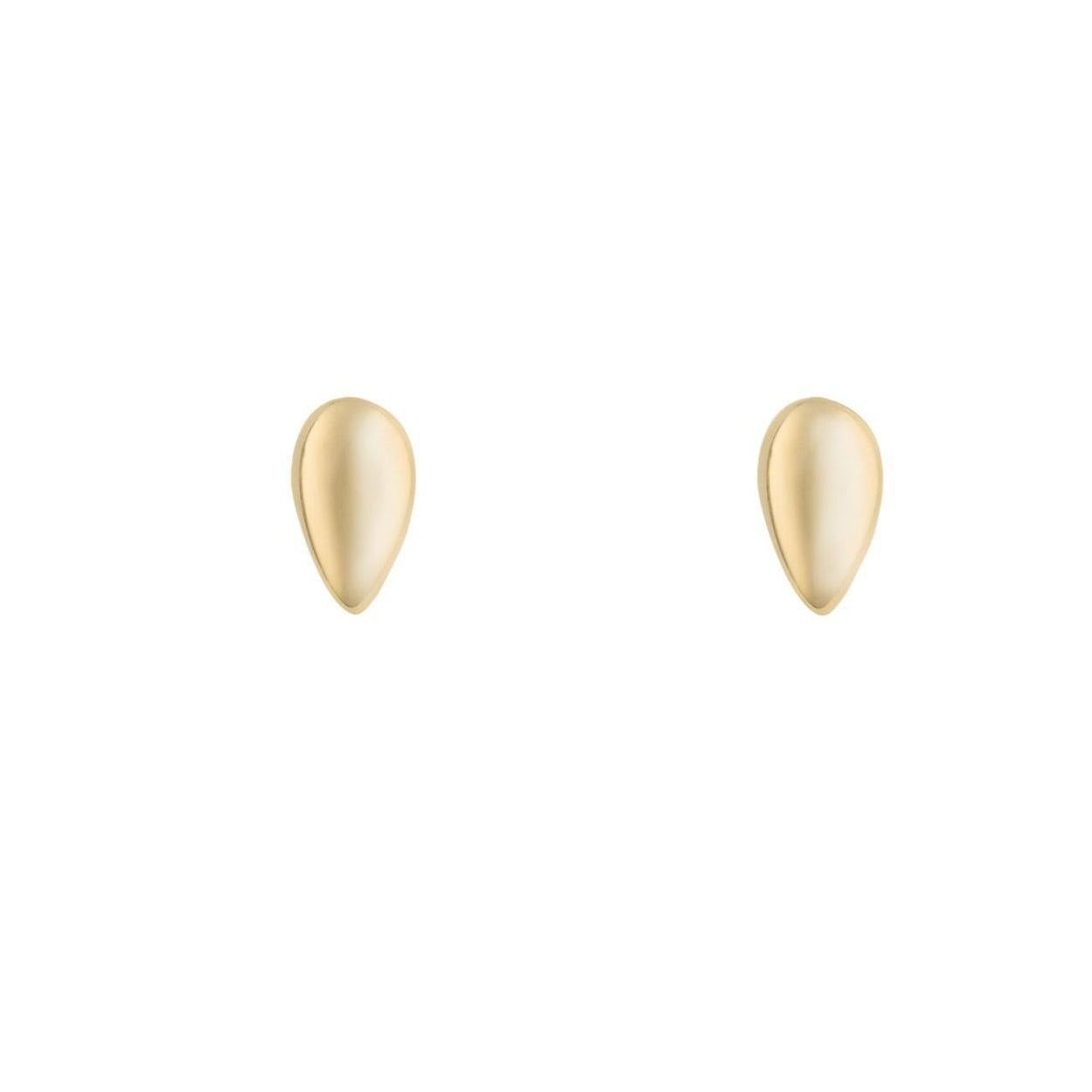9ct Yellow Gold Polished Teardrop Stud Earrings