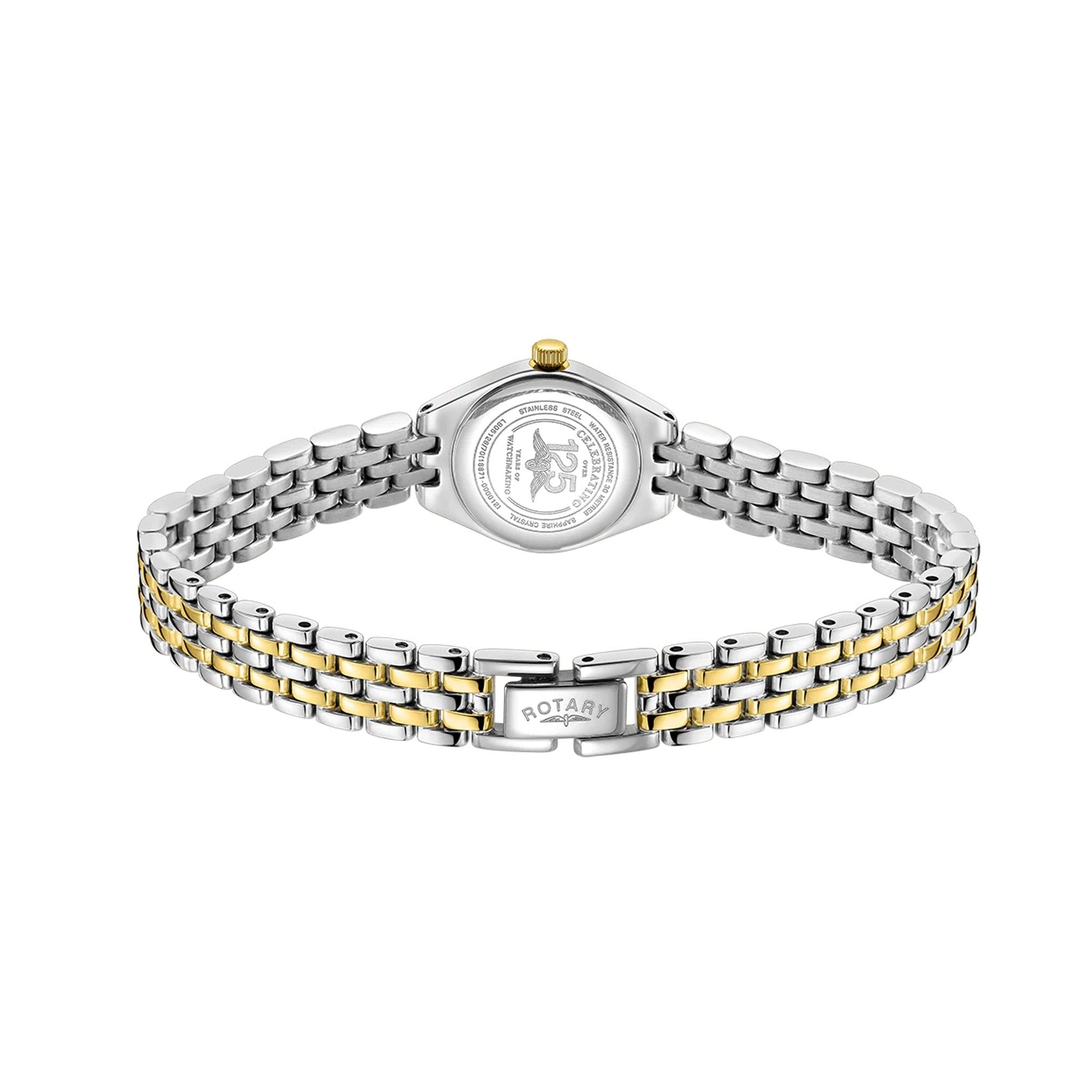 Women's Balmoral Steel and PVD Watch with Small White Dial