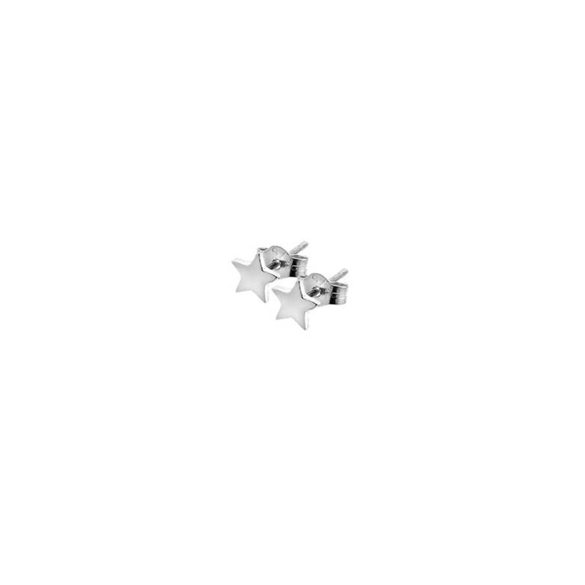 Small Silver Star Stud Earrings