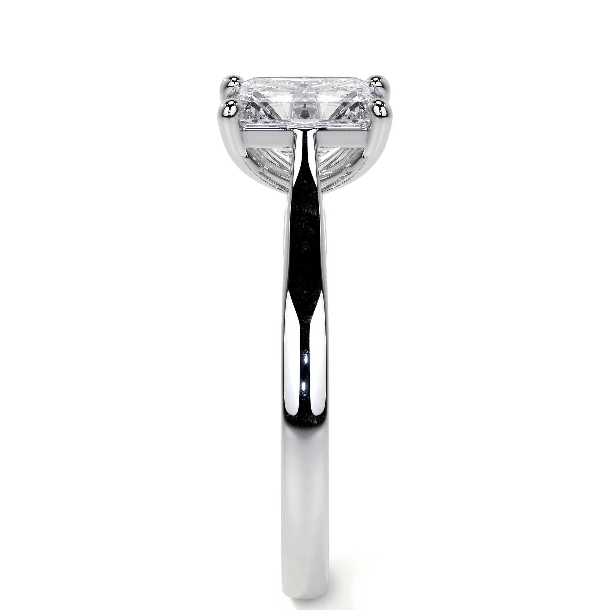 18ct White Gold 1.50ct Radiant Cut Lab Grown Diamond 'Elizabeth' Engagement Ring