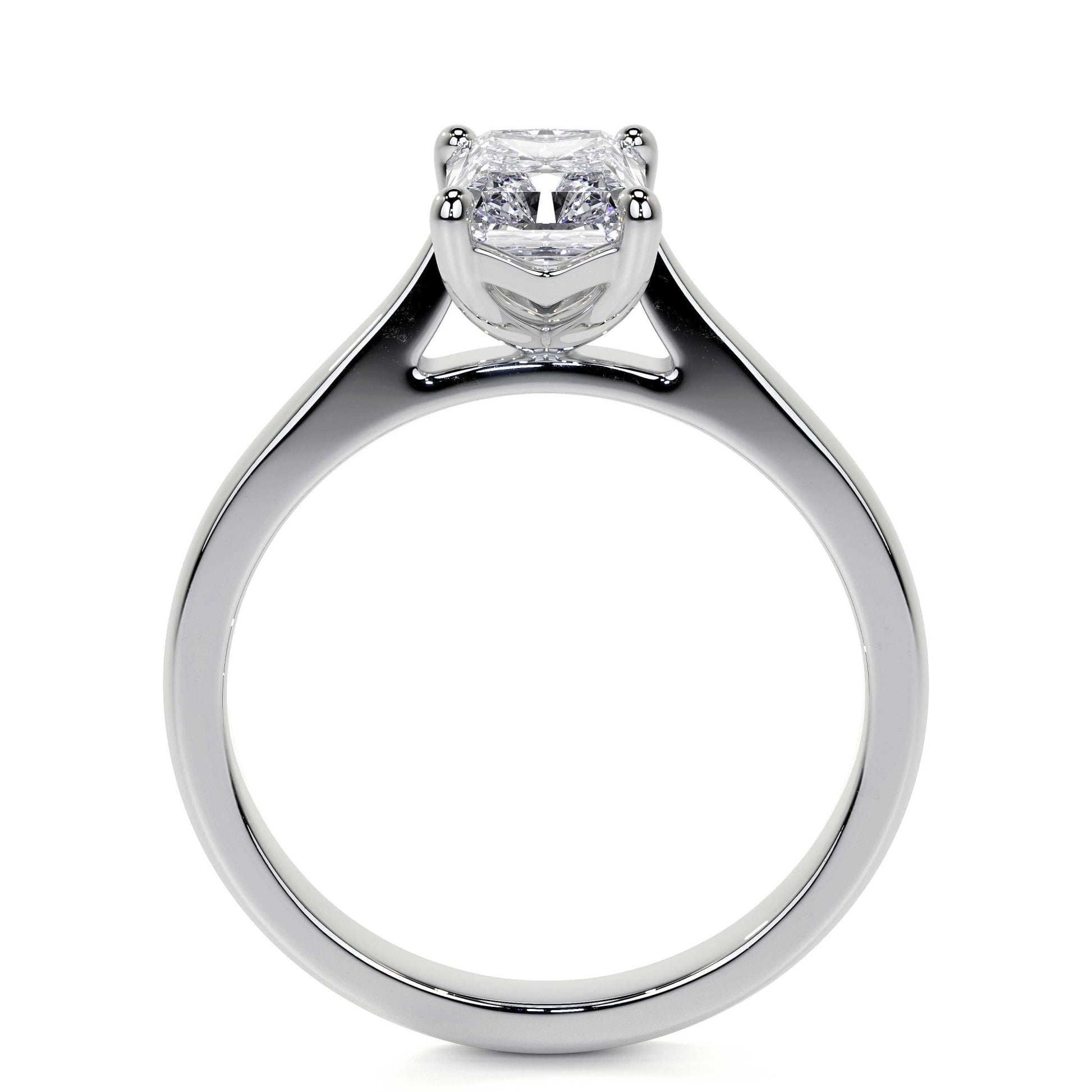 18ct White Gold 1.50ct Radiant Cut Lab Grown Diamond 'Elizabeth' Engagement Ring