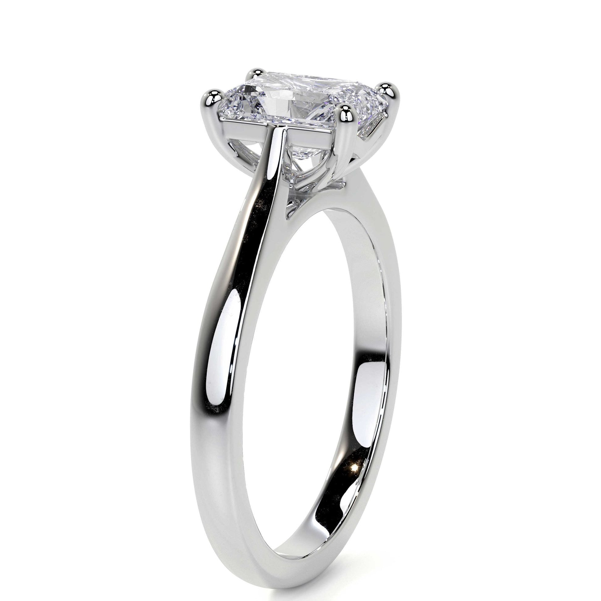 18ct White Gold 1.50ct Radiant Cut Lab Grown Diamond 'Elizabeth' Engagement Ring