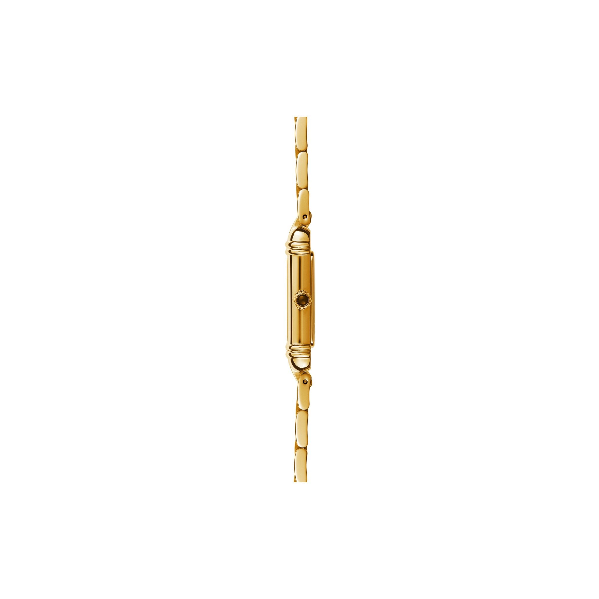 Women's Herbelin Art Deco Gold PVD Watch with Rectangular Mother of Pearl Dial