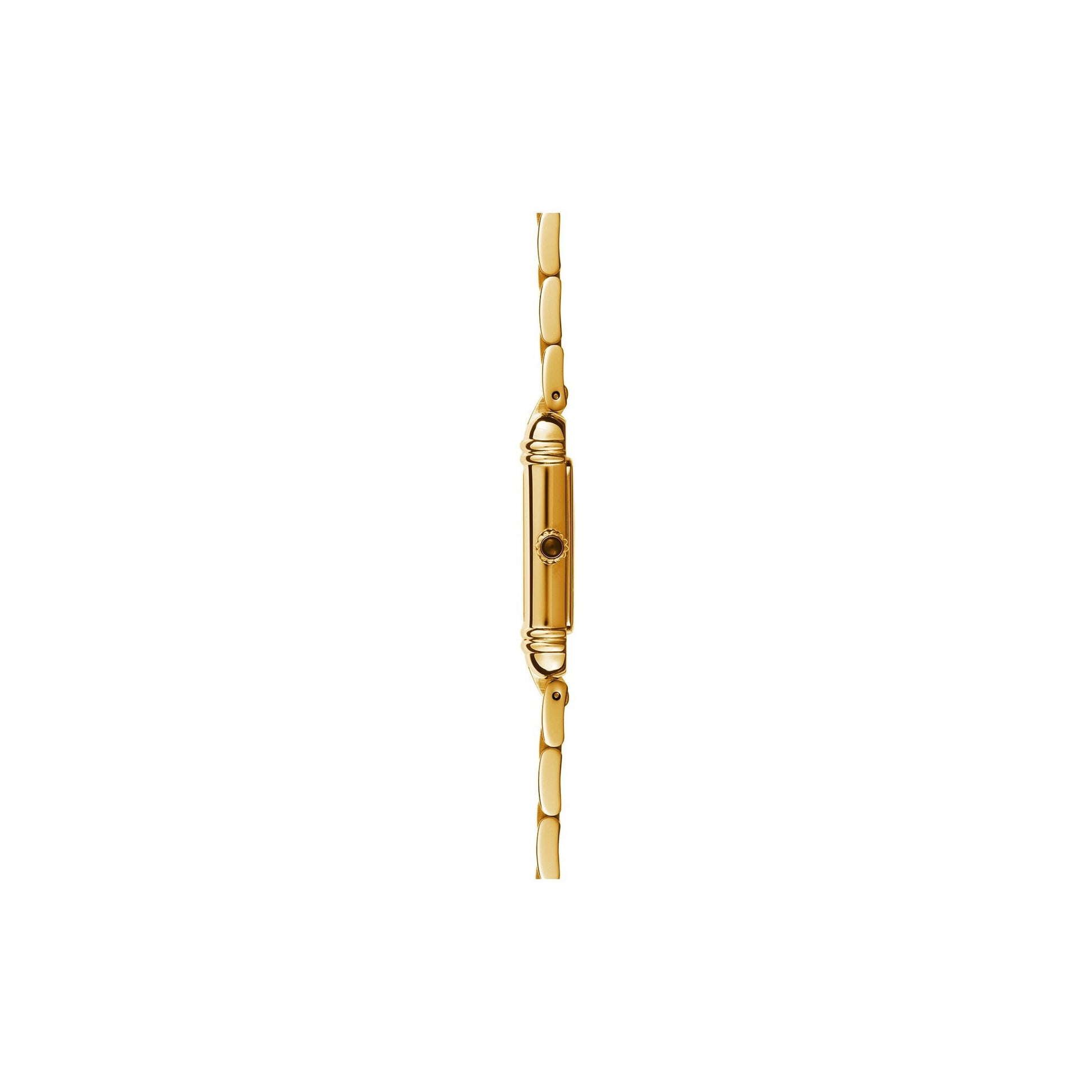 Women's Herbelin Art Deco Gold PVD Watch with Rectangular Mother of Pearl Dial