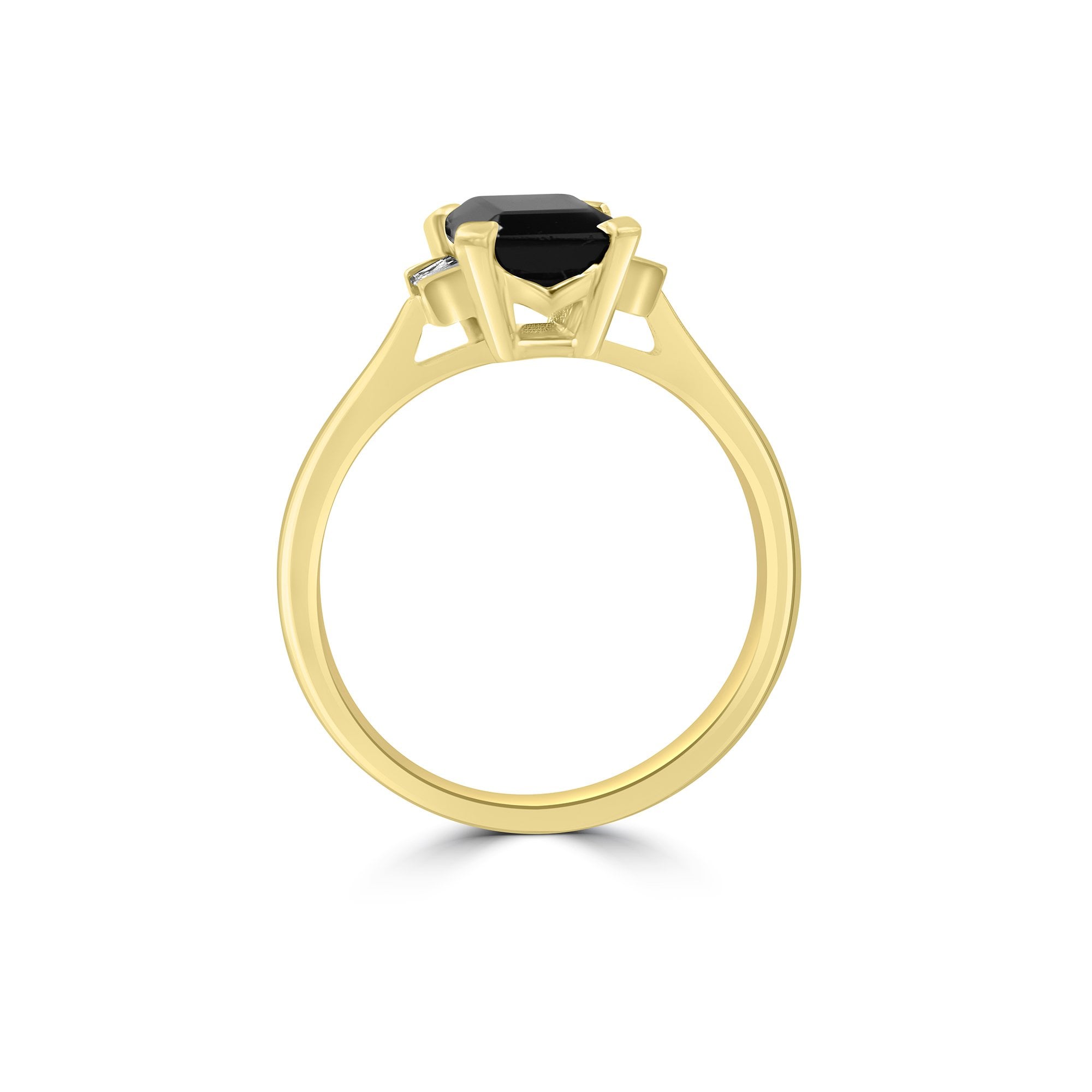 Avanti 18ct Mixed Gold 1.47ct Tourmaline Dress Ring With Diamond Halo of Baguettes
