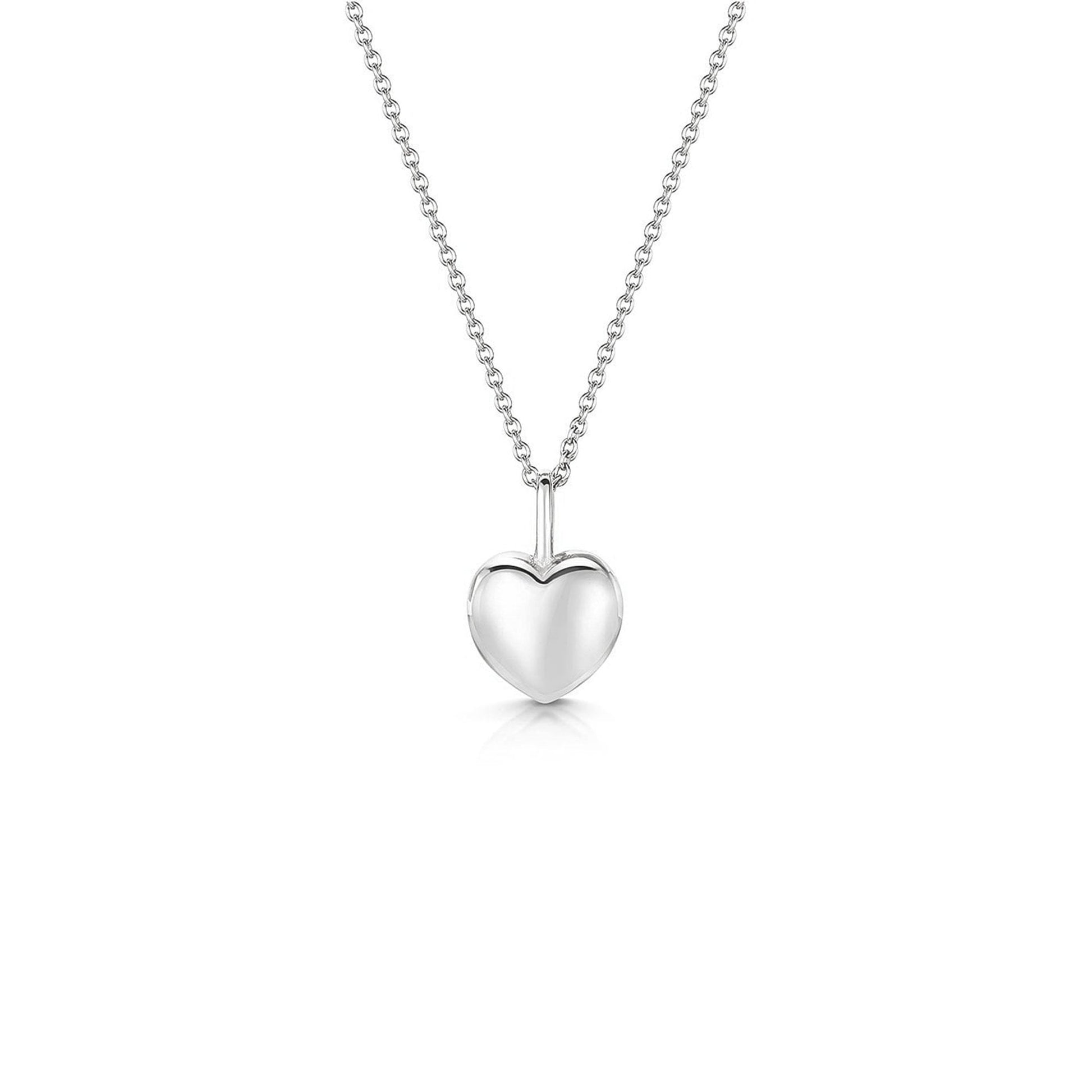 Sterling Silver Bubble Heart Necklace