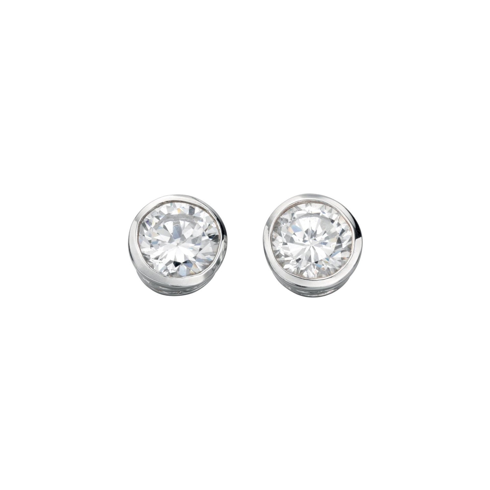 Sterling Silver Round Shaped stud Earrings