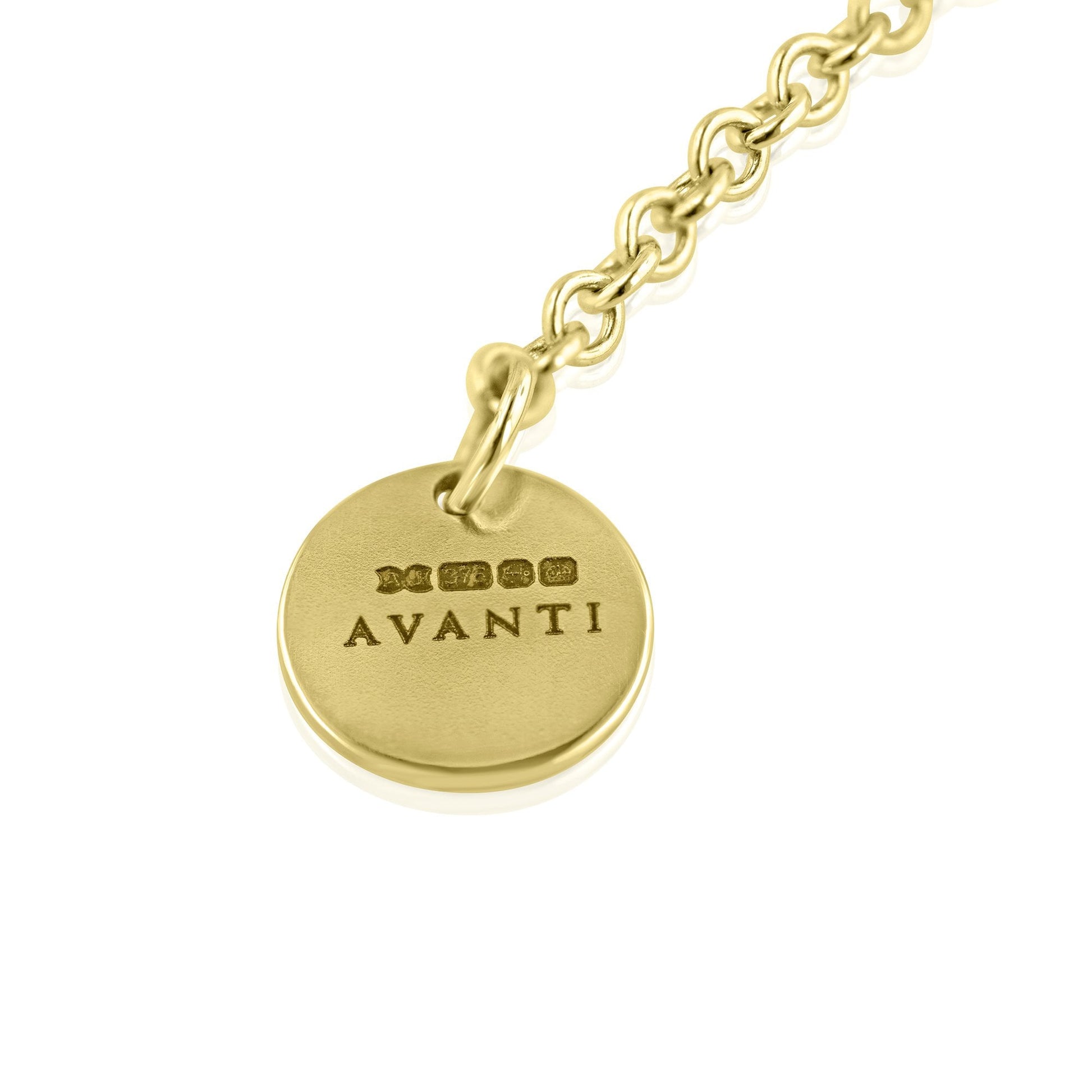 Handmade 9ct Yellow Gold Small Infinity Bracelet With Double Chain