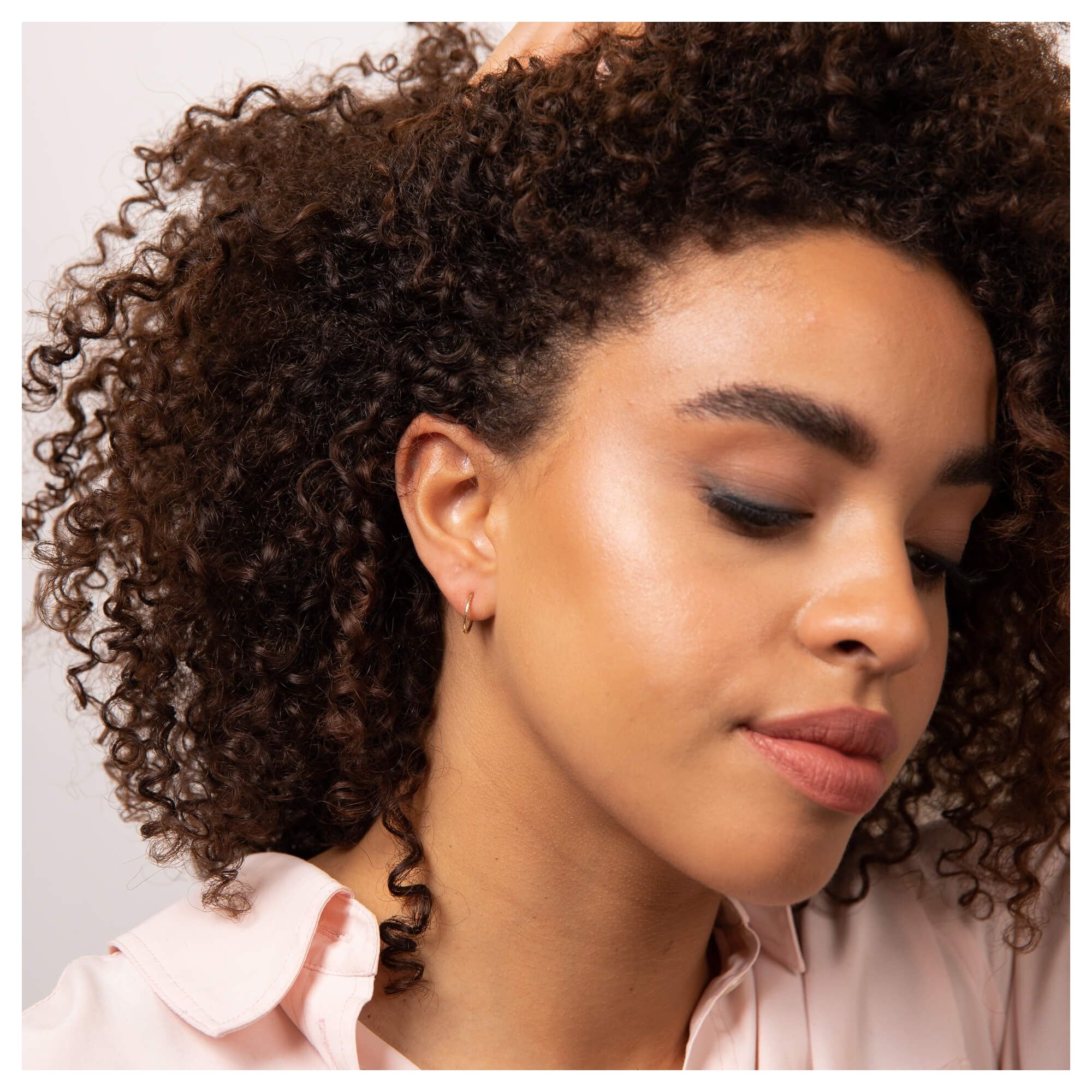 9ct Yellow Gold Rope Effect Hinged Hoop Earrings