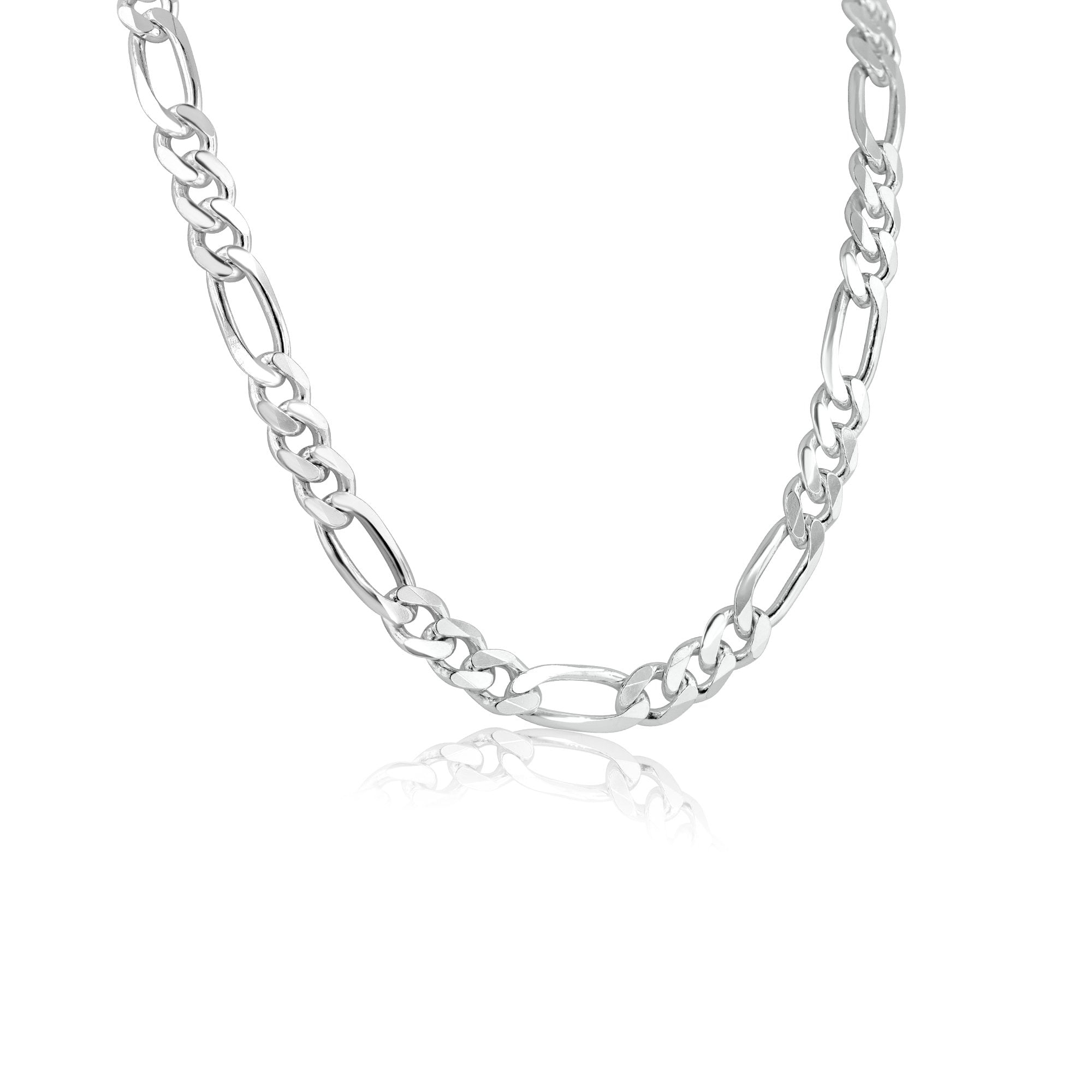 20" Sterling Silver Filed Figaro Chain