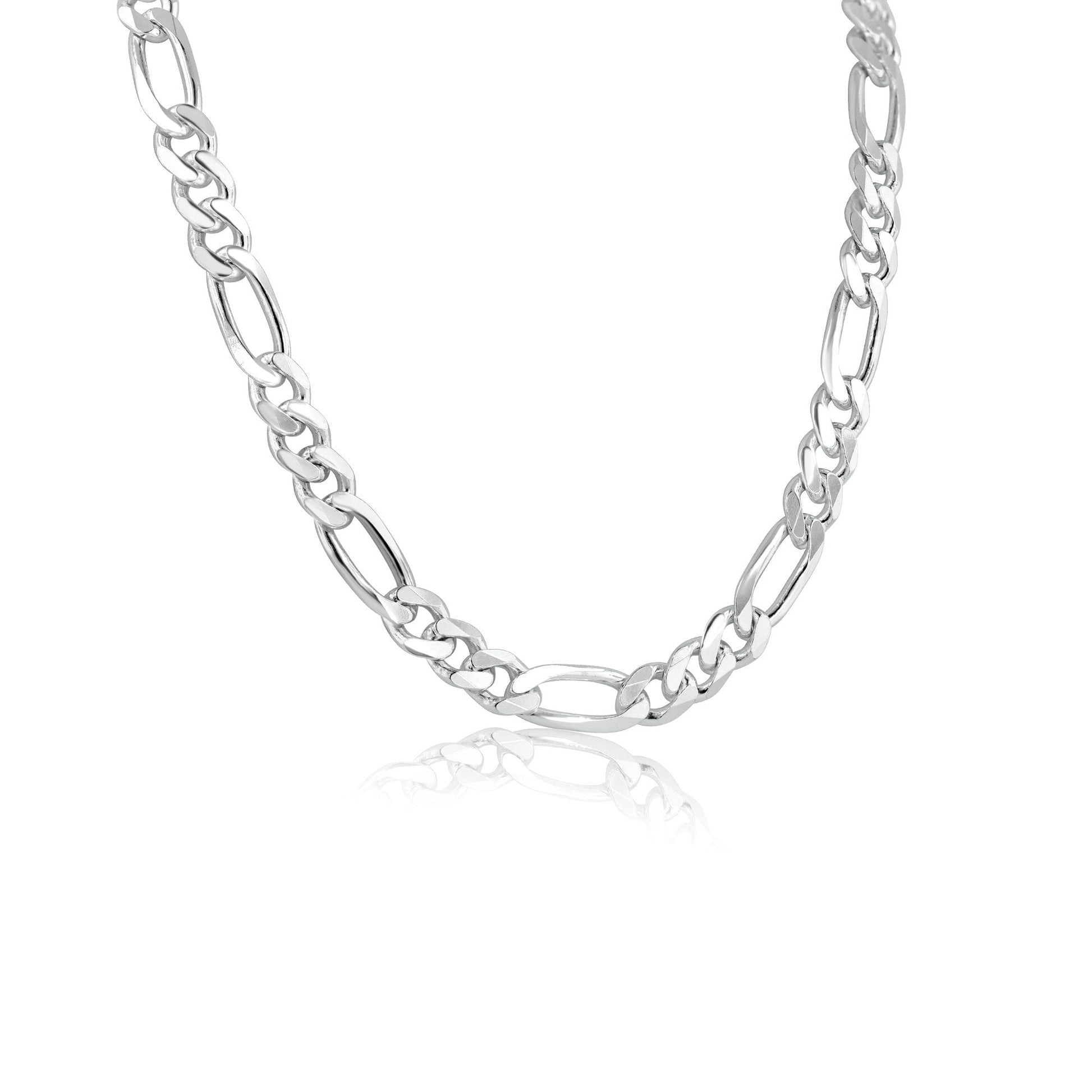 20" Sterling Silver Filed Figaro Chain