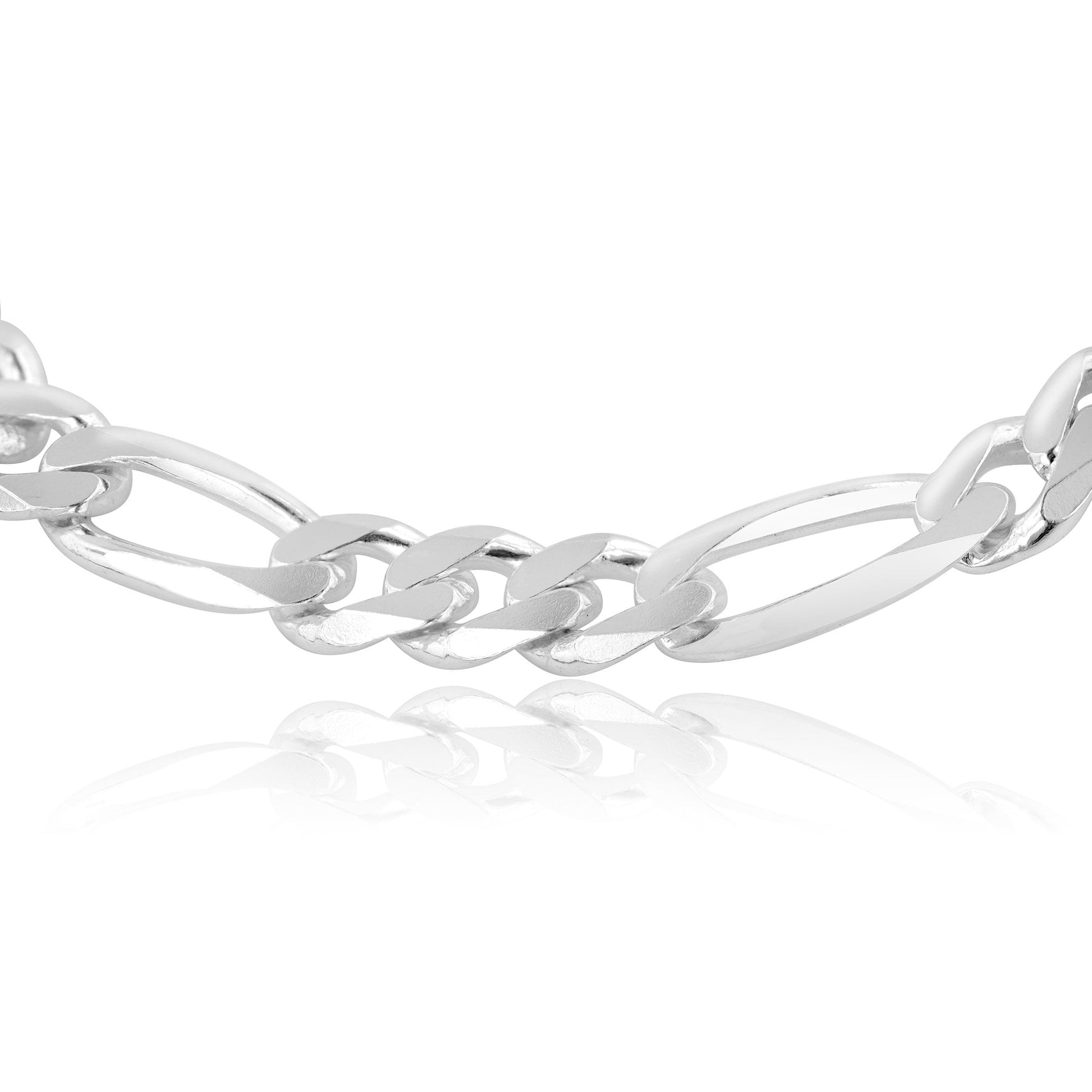 20" Sterling Silver Filed Figaro Chain