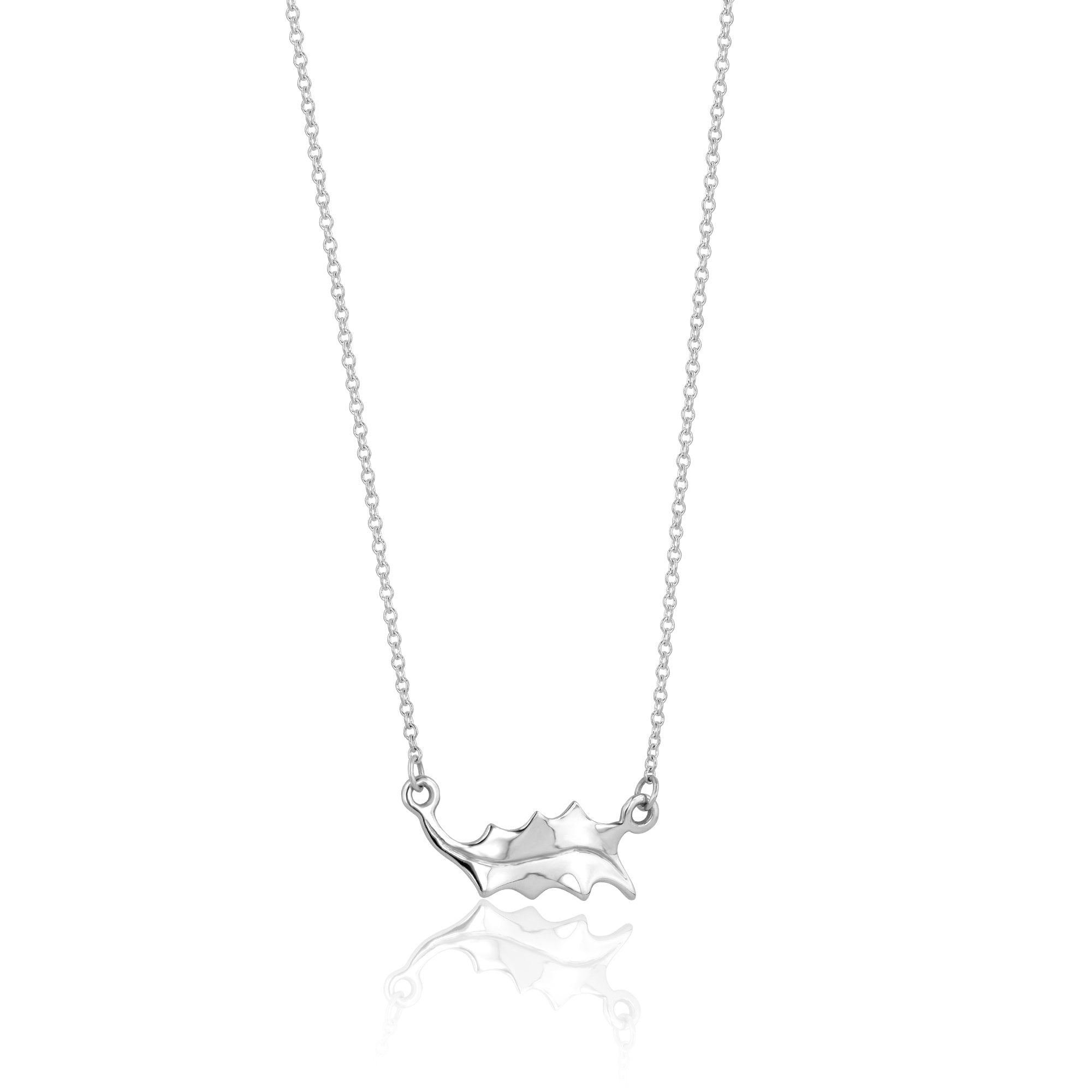 Single Holly Leaf Necklace