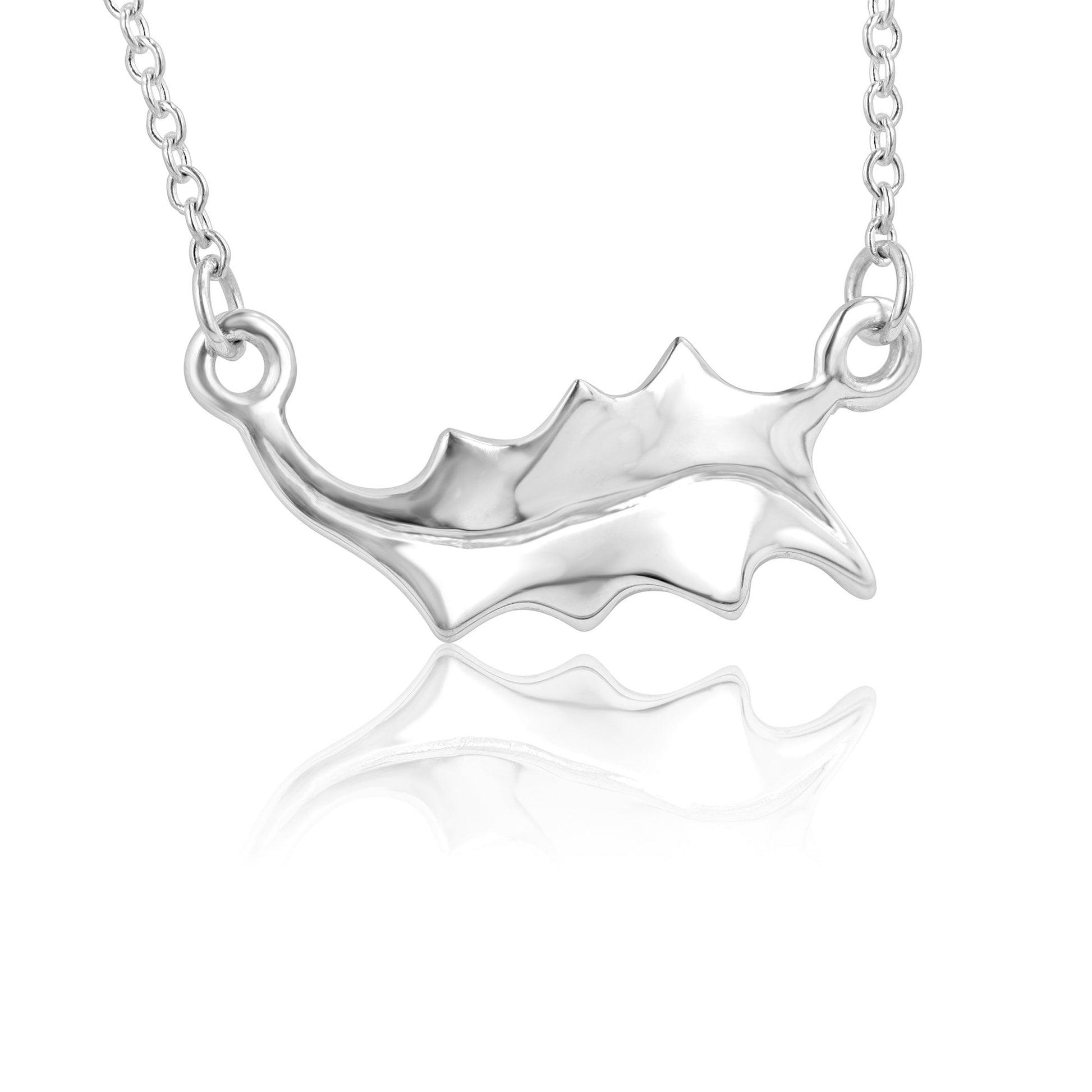 Single Holly Leaf Necklace