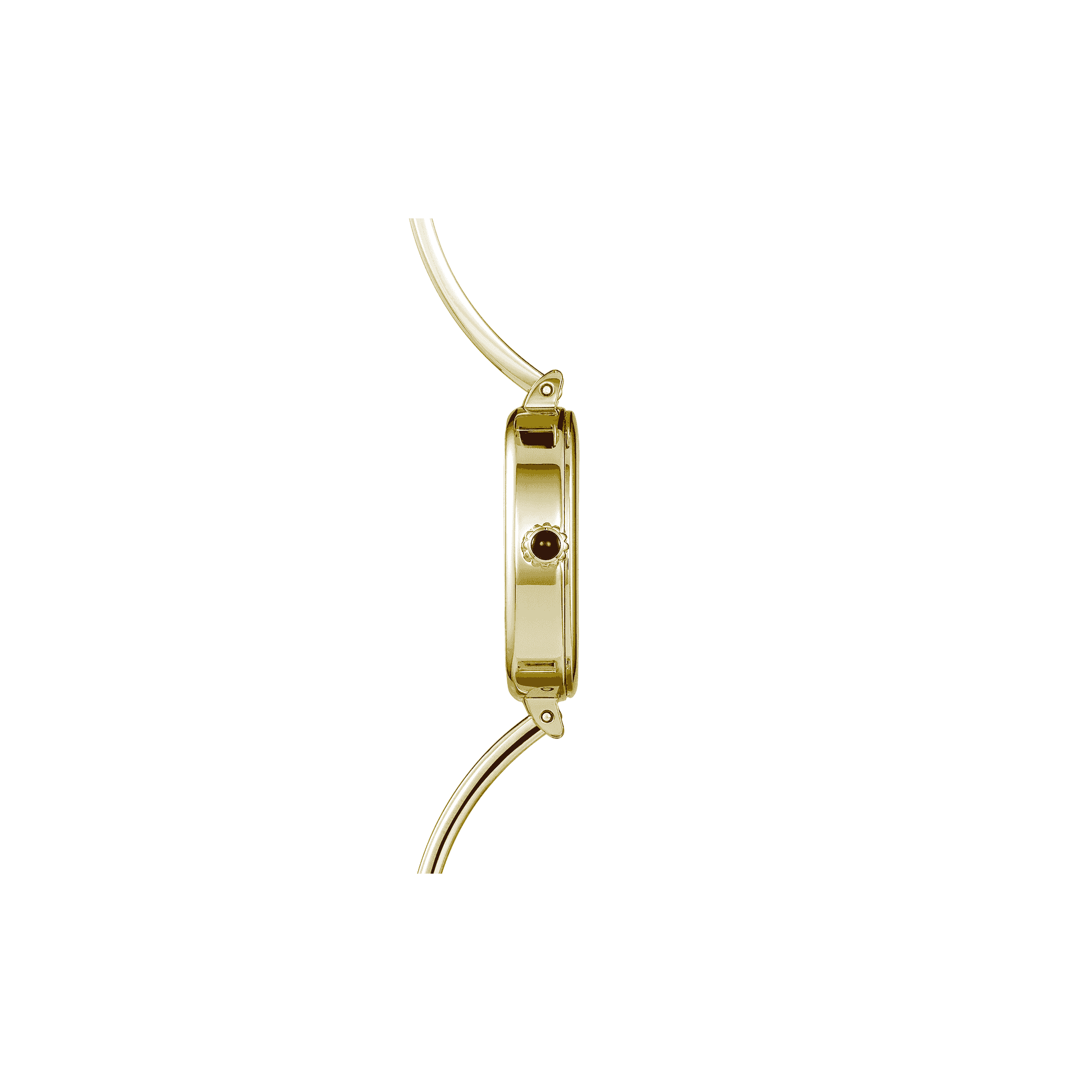 Women's Herbelin Fil Gold PVD Bangle Watch With Black Dial